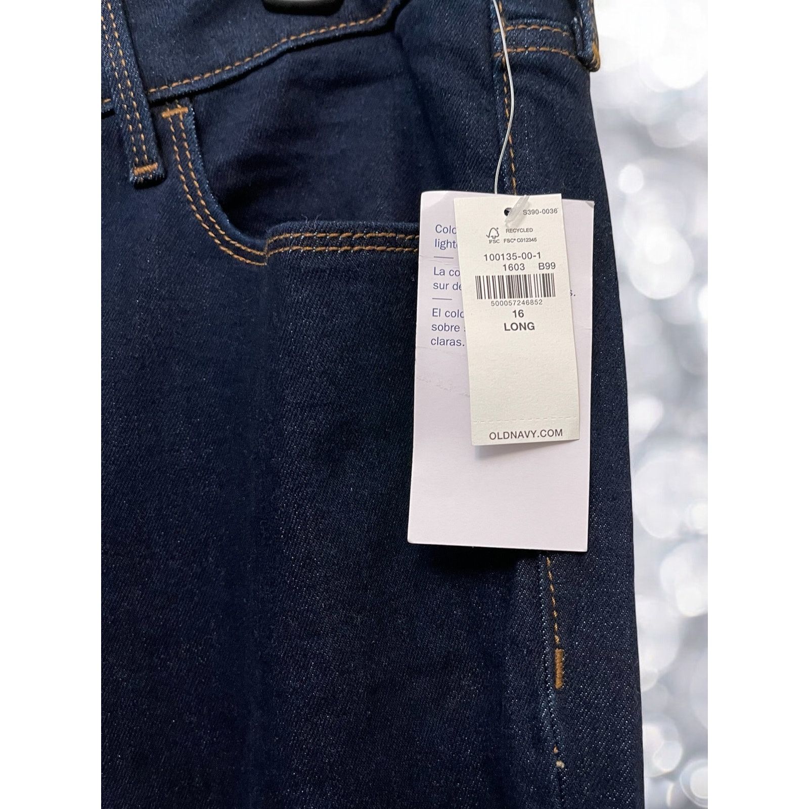 Old Navy Old Navy Blue Jeans Kicker Boot Cut Sz 16 Long NWT Stretchy Size 38" / US 16 / IT 52 - 4 Thumbnail