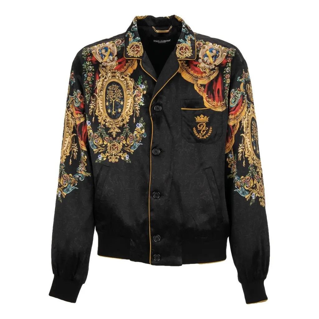 Dolce & Gabbana o1y0125 Logo Bomber Jacket in Multicolor Size US L / EU 52-54 / 3 - 1 Thumbnail