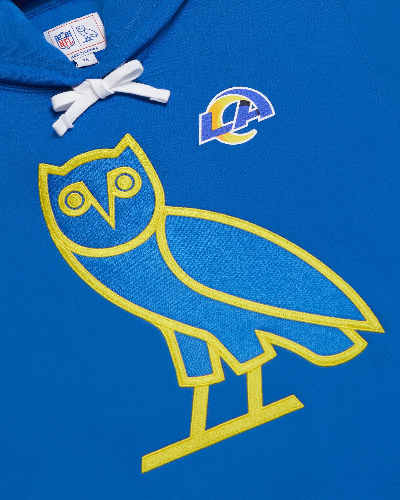 Drake *RARE* OVO x NFL Los Angeles Rams OG Owl Hoodie Size US XL / EU 56 / 4 - 6 Thumbnail