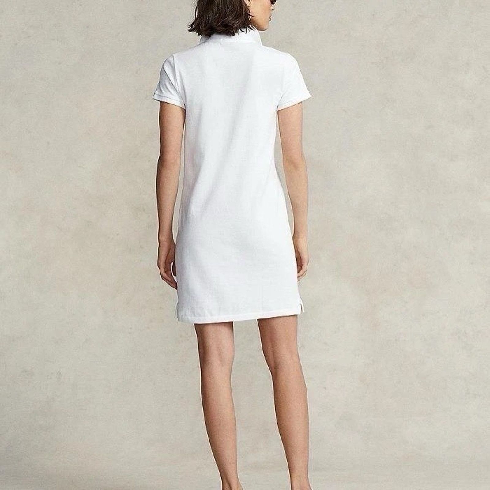Ralph Lauren NWT Polo Ralph Lauren Womens Polo Shirt Dress White Large Size L / US 10 / IT 46 - 7 Thumbnail
