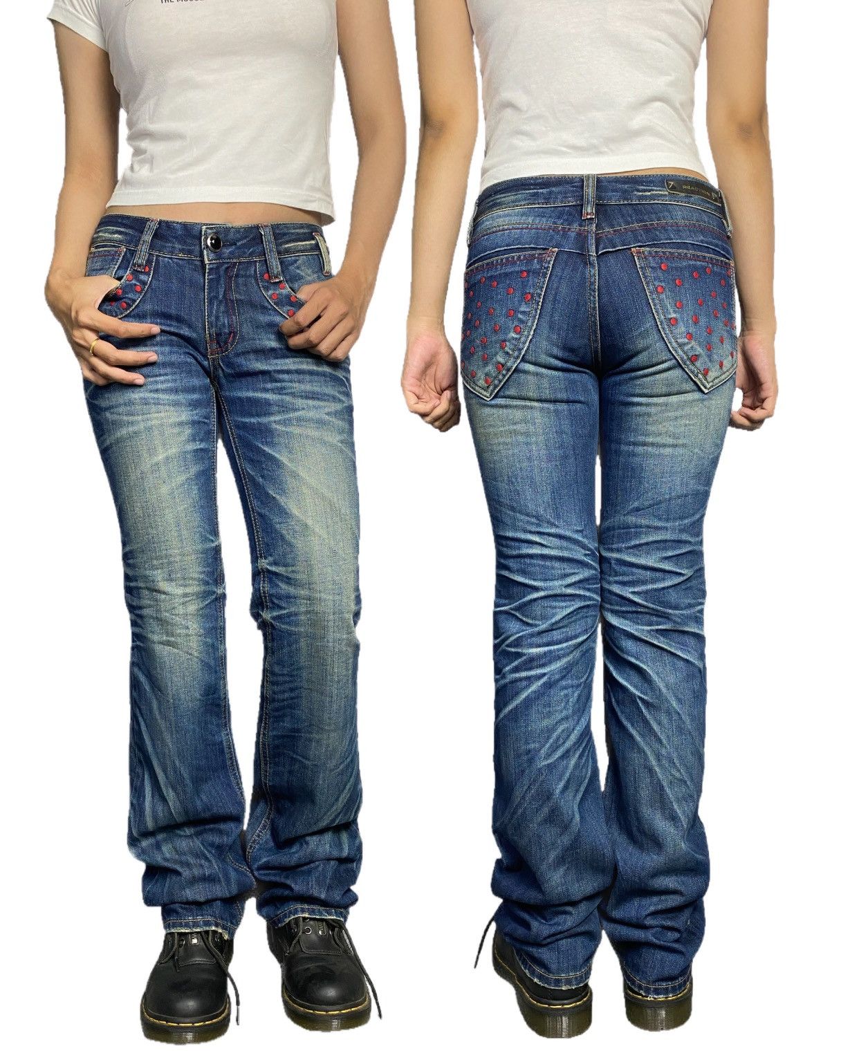 If Six Was Nine × Japanese Brand × Le Grande Bleu (L.G.B.) 2000s Flared jeans ifsixwasnine lgb style Size 28" / US 6 / IT 42 - 2 Thumbnail