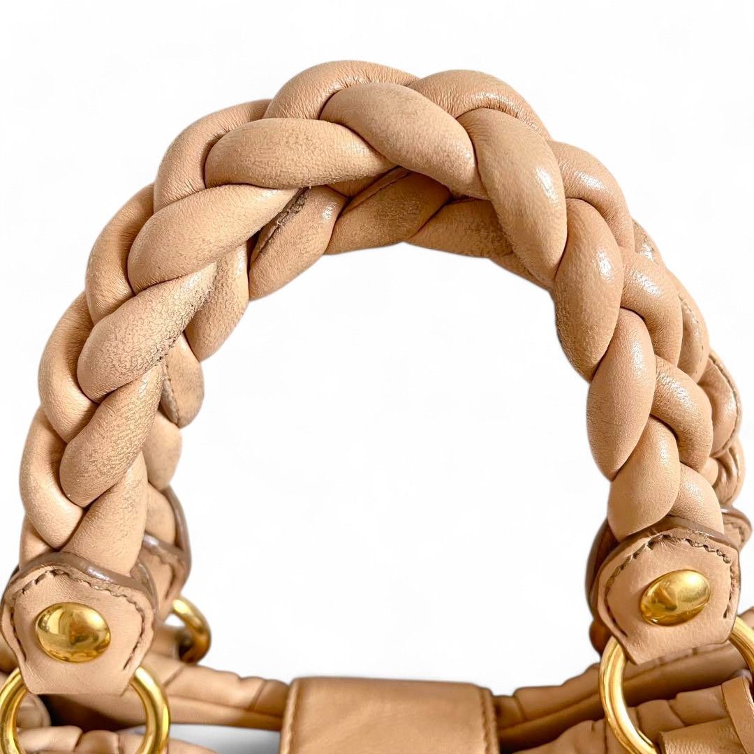 Miu Miu Miu Miu - Matelasse Handbag Beige Pink Gold Hardware Handbag Size ONE SIZE - 8 Thumbnail