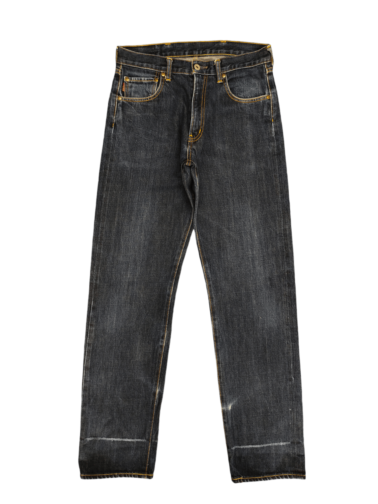 Futura 1990s Futura Embroidered Logo Distress Denim Jeans Size US 30 / EU 46 - 2 Thumbnail
