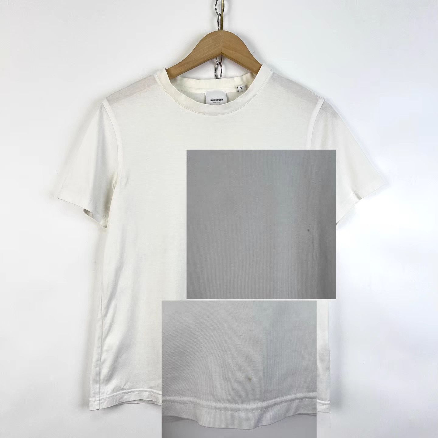 Burberry Burberry Cotton White TB Embroidered Casual Short Sleeve K12 Size US S / EU 44-46 / 1 - 6 Thumbnail