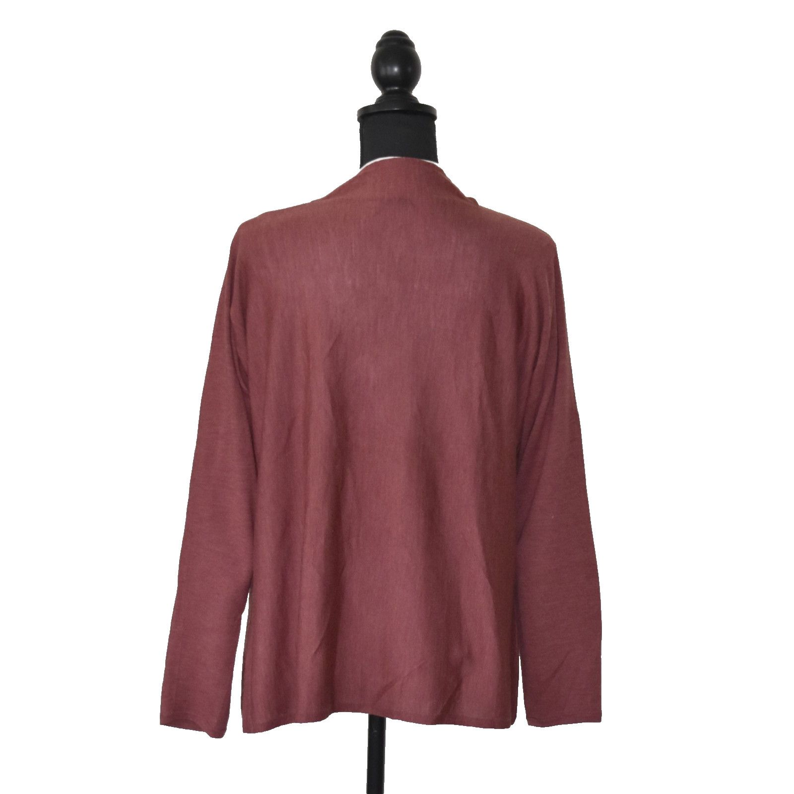 Eileen Fisher EILEEN FISHER Merino Wool Knit Cowl Neck Tunic Sweater Sz XL Size XL / US 12-14 / IT 48-50 - 4 Thumbnail