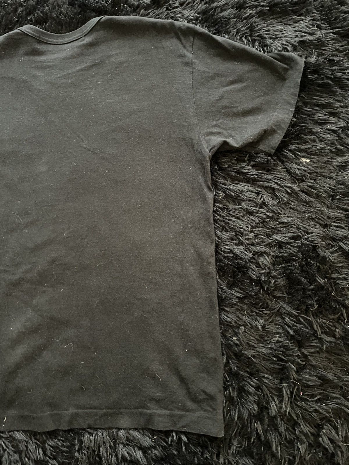 CDG by Comme des Garcons Comme Des Garcons Play Double Heart Black Tee Size US L / EU 52-54 / 3 - 9 Thumbnail