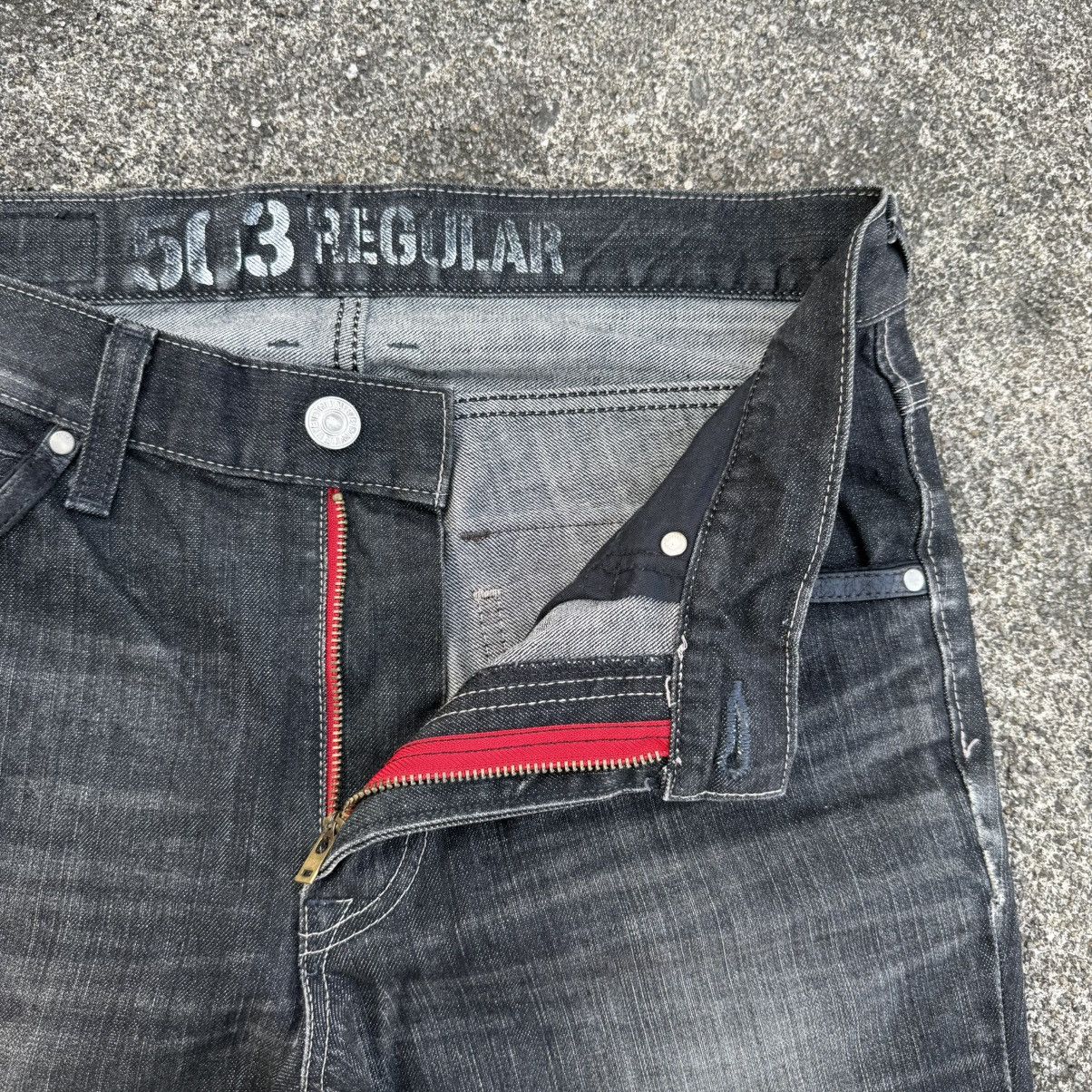 Edwin VINTAGE EDWIN BLACK FADED RIPPEP JEAN PANTSA Size US 34 / EU 50 - 8 Thumbnail