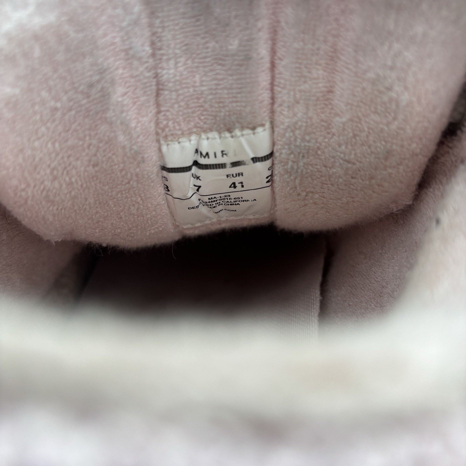 Amiri Size 41 (8 US) Amiri MA-1 ' White Pink ' | GOOD CONDITION! Size US 8 / EU 41 - 20 Thumbnail