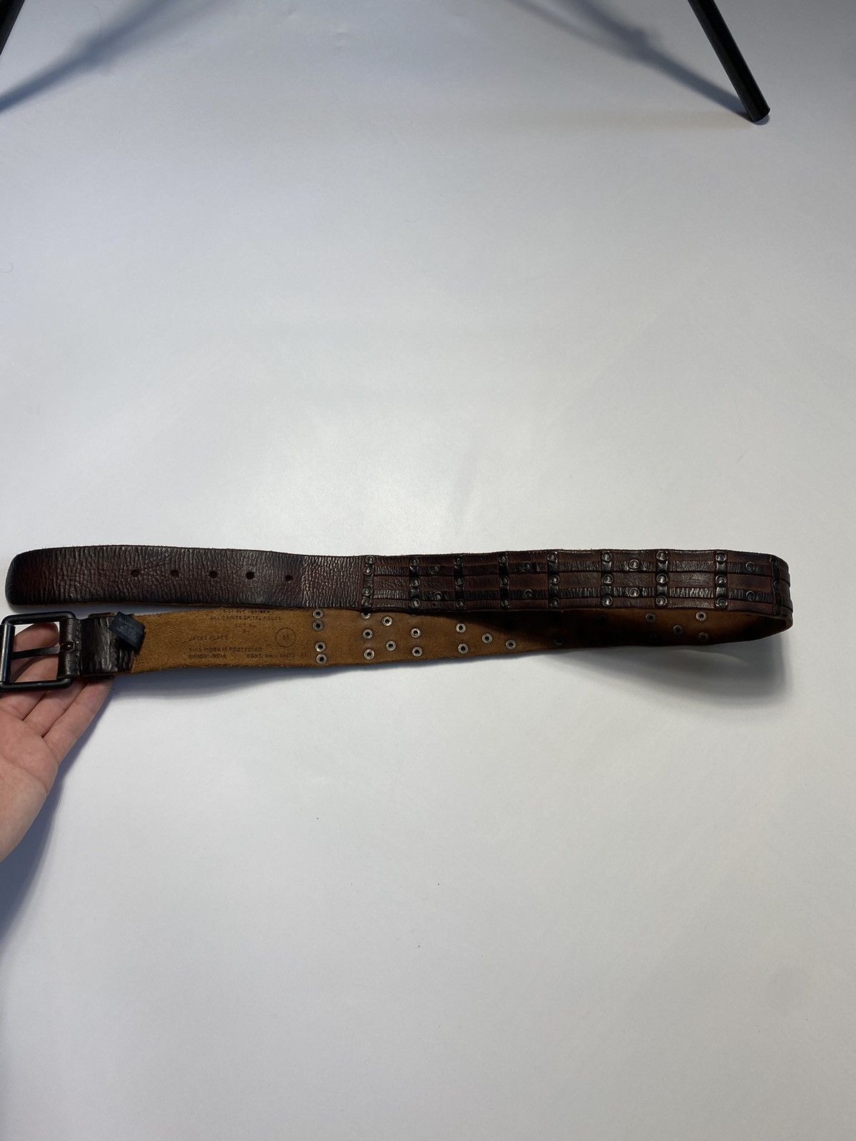 Allsaints Allsaints Spitalfield avant-garde leather belt Size 32 - 7 Thumbnail