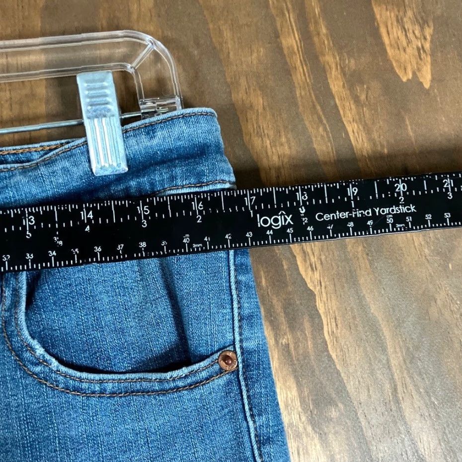 Aeropostale Aeropostale Jeans Blue Denim Cut Offs High Rise Jegging Stretch 14 R Womens Jeans Size 36" / US 14 / IT 50 - 6 Thumbnail