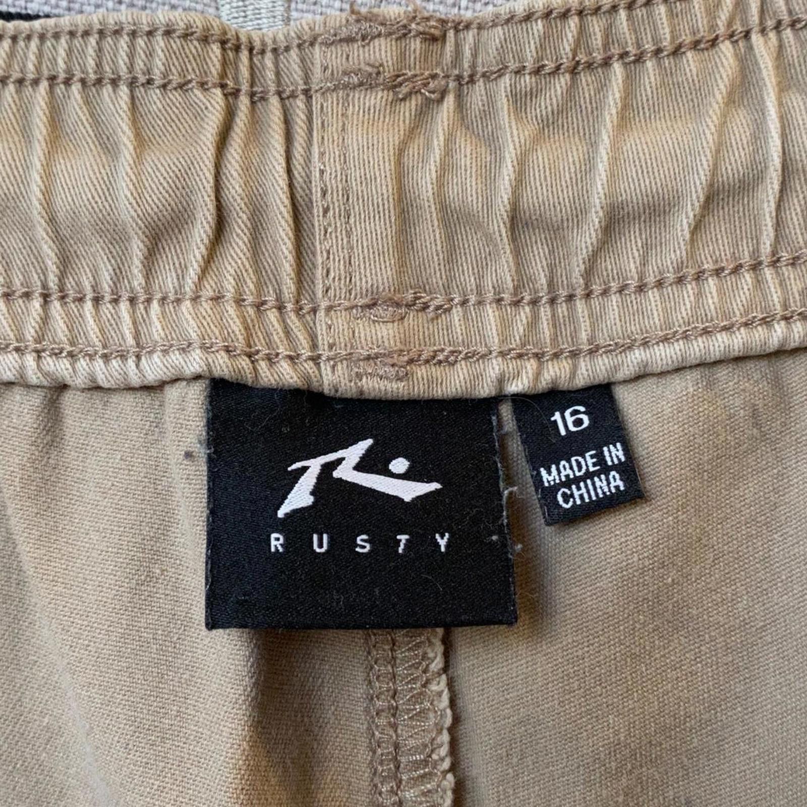 Rusty - Beige Rusty Shorts, Embroidered Logo Size US 36 / EU 52 - 4 Thumbnail