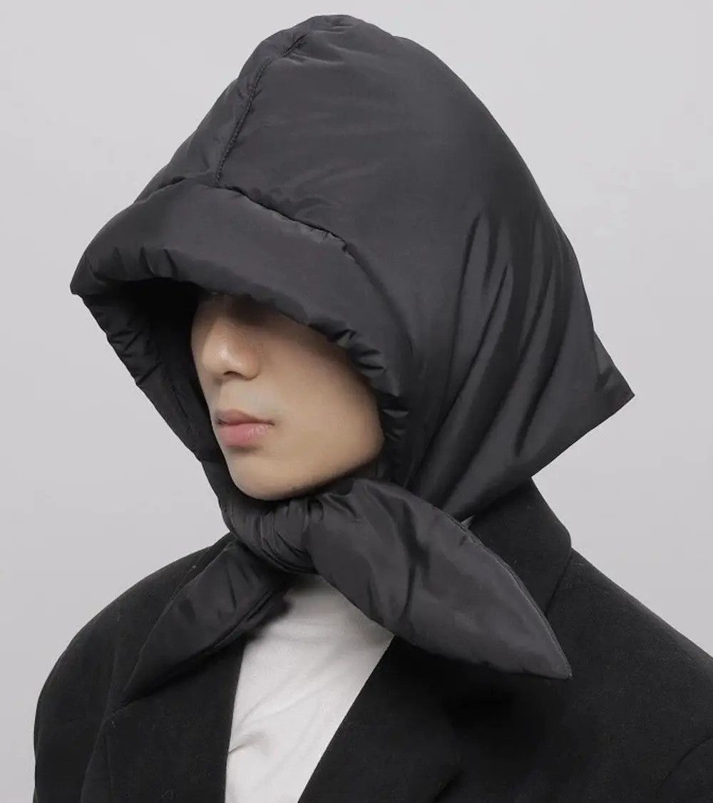 Japanese Brand Y2K Modern puffer self-tie trapper hat aviator beanie cap Size ONE SIZE - 1 Thumbnail