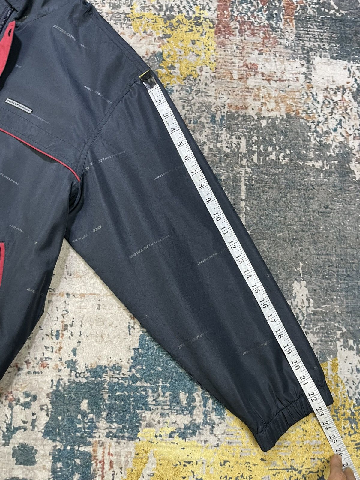 Dunlop Dunlop Overprinted Double Collar Windbreaker Jacket Size US L / EU 52-54 / 3 - 5 Thumbnail