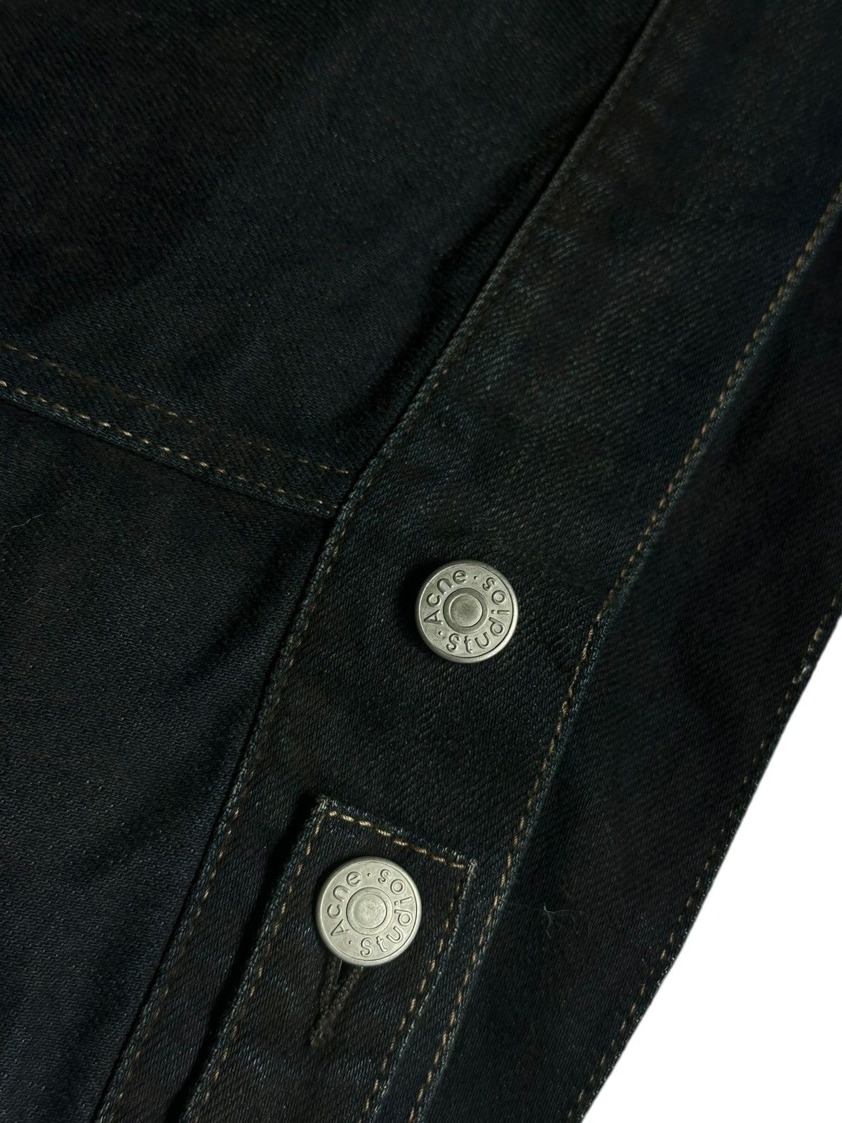 Acne Studios Acne Studios Denim Jacket Leather Collar Oversized Archive Size US S / EU 44-46 / 1 - 6 Thumbnail