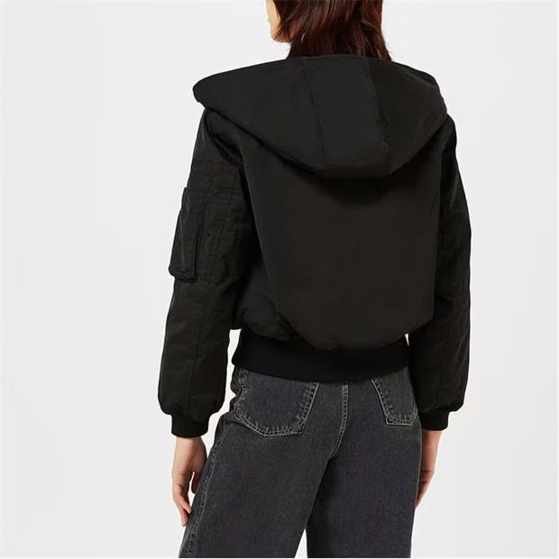 Kenzo o1g2r1mq1024 Hooded Short Jackets in Black Size L / US 10 / IT 46 - 5 Thumbnail