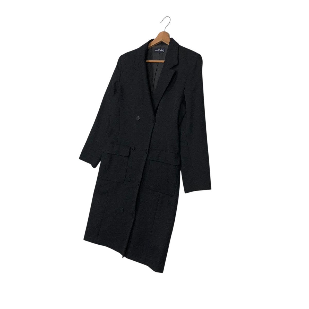 Chloe 🔥VINTAGE LONG COAT DOUBLE BREAST MISS CHLOE Size S / US 4 / IT 40 - 4 Thumbnail