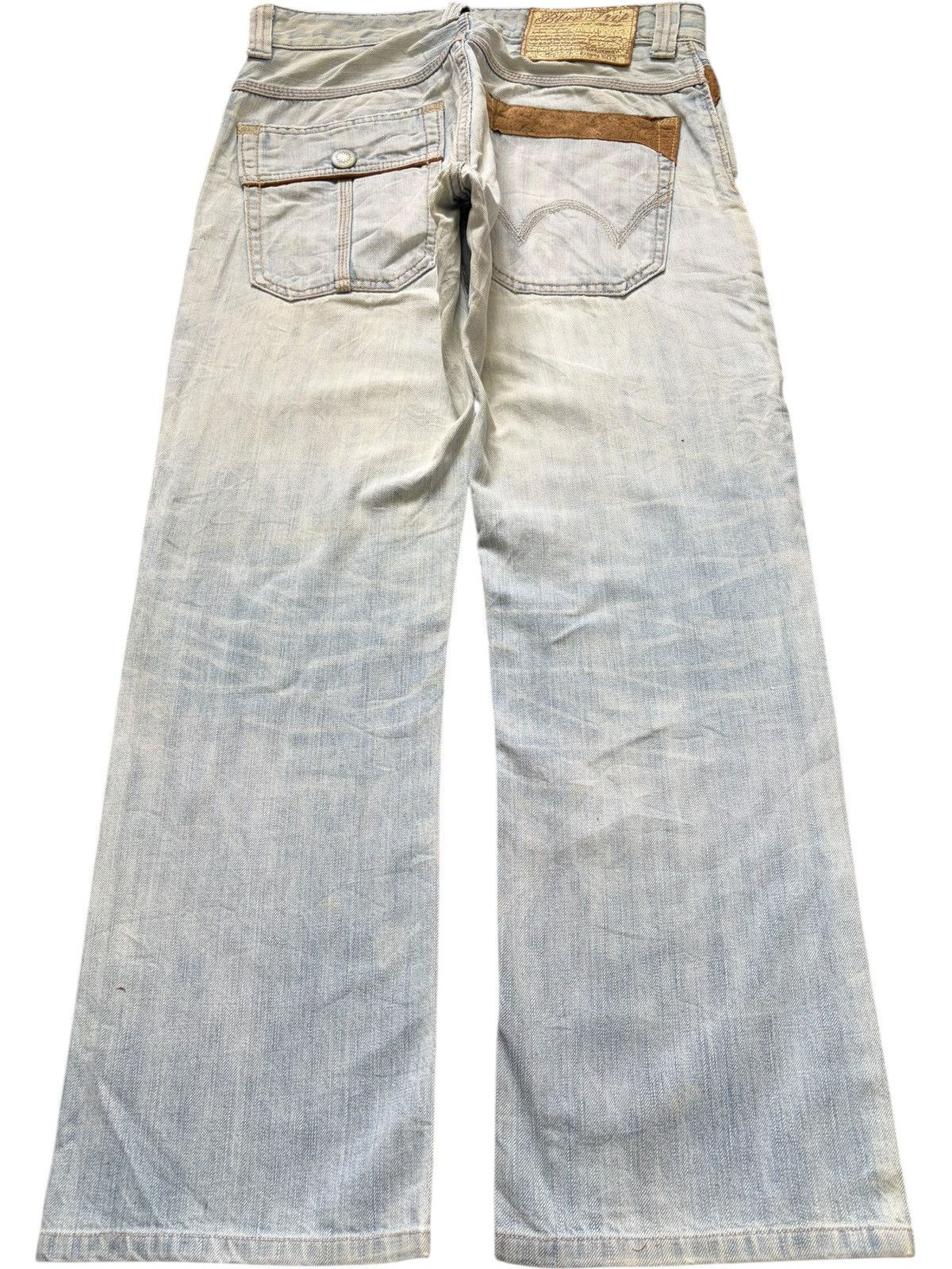 Edwin Vintage Edwin Blue Trip Faded Wash Cargo Distressed Jeans Size US 31 - 2 Thumbnail