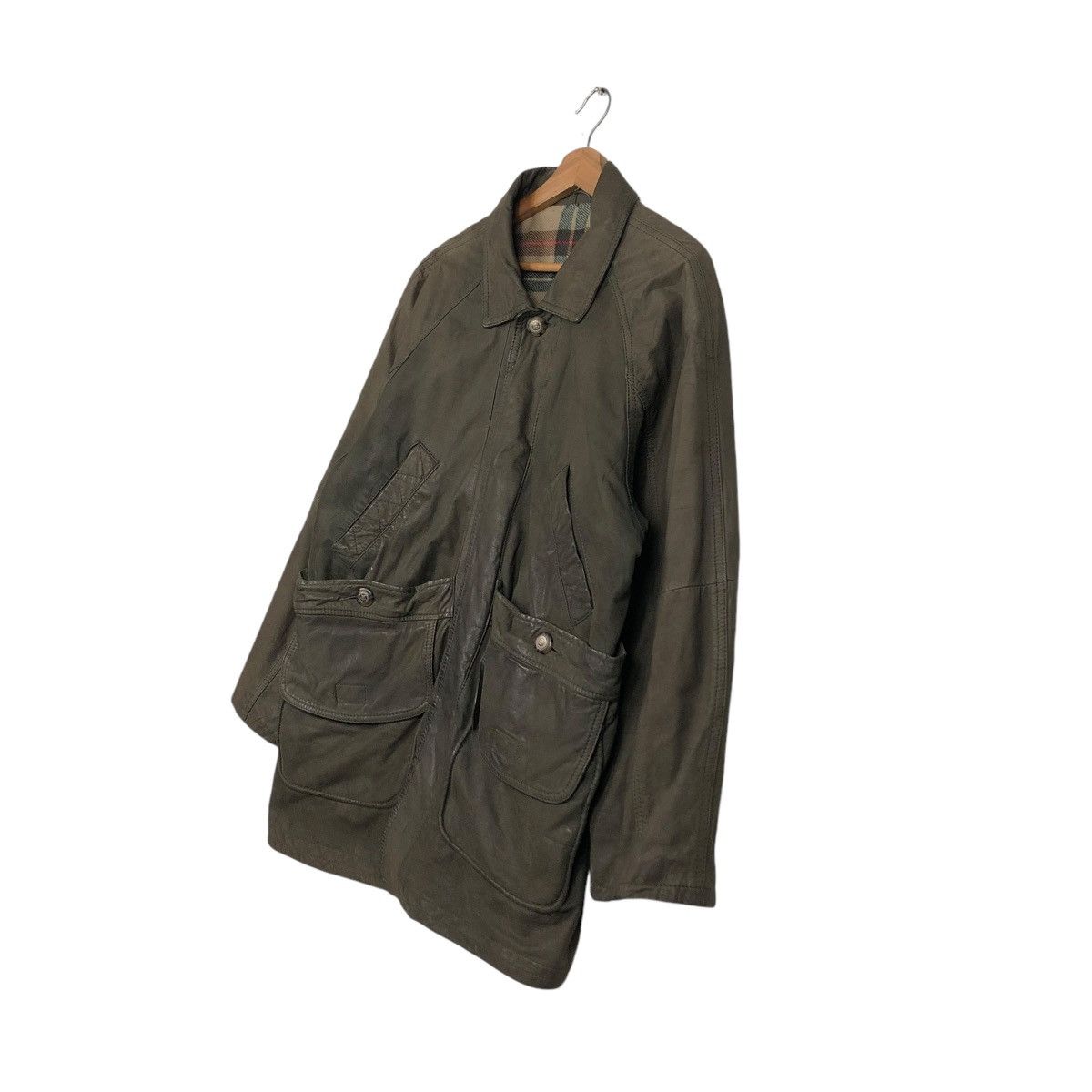 Japanese Brand VINTAGE LEATHER JACKET COWHIDE ALL THE WAY BLANKET BIG LOGO Size US M / EU 48-50 / 2 - 4 Thumbnail