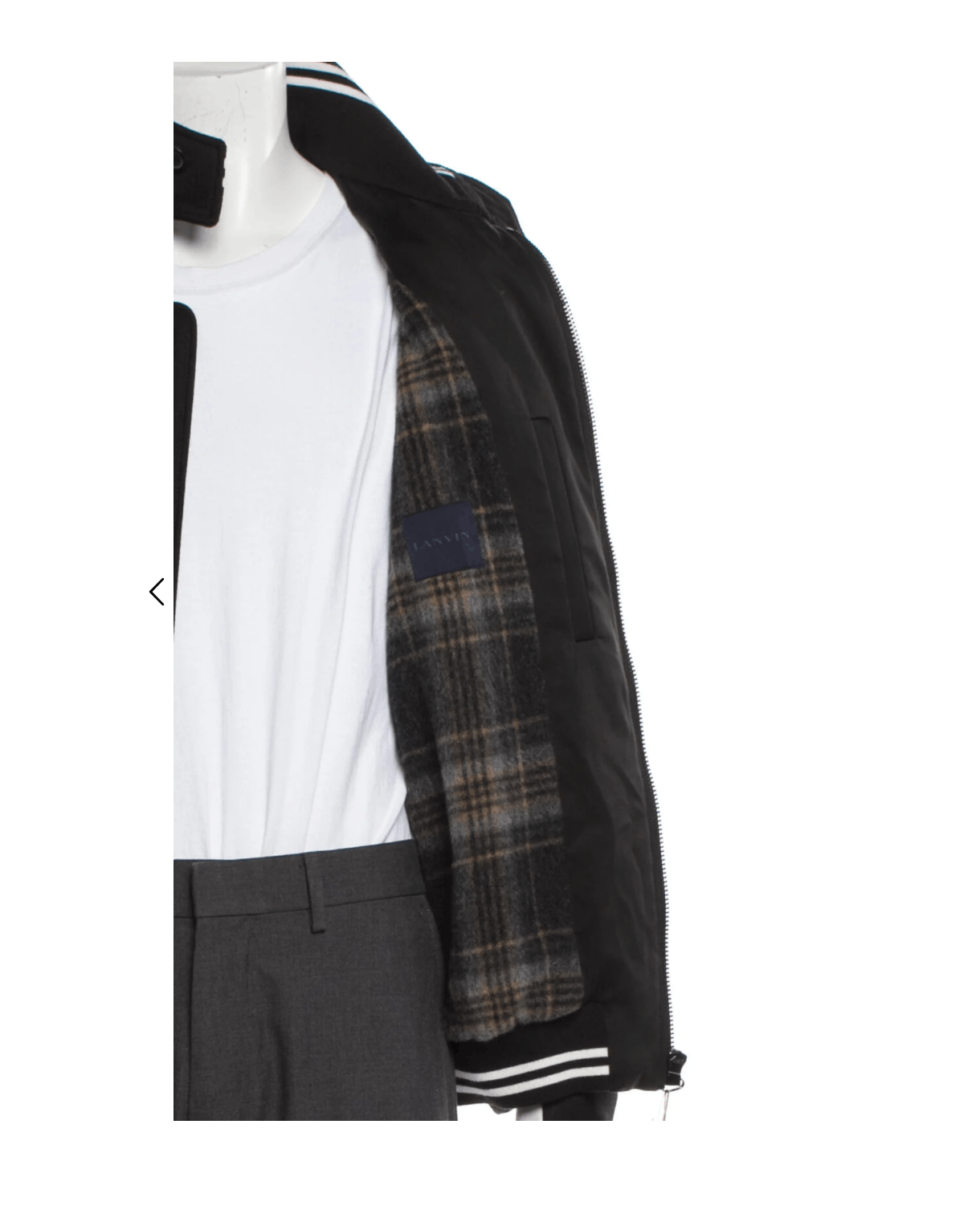 Lanvin Lanvin Virgin Wool Varsity Jacket Blk SZ L (US40/IT50) 🔥 Size US L / EU 52-54 / 3 - 3 Thumbnail