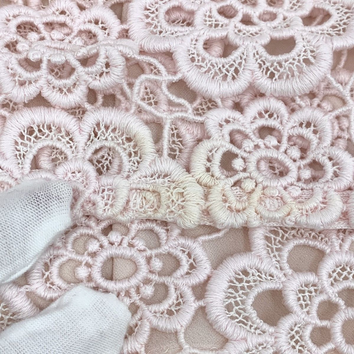 Dior Dior Floral Hollow Embroidered Sleeveless Lace Dress K26WX Size XS / US 0-2 / IT 36-38 - 7 Thumbnail
