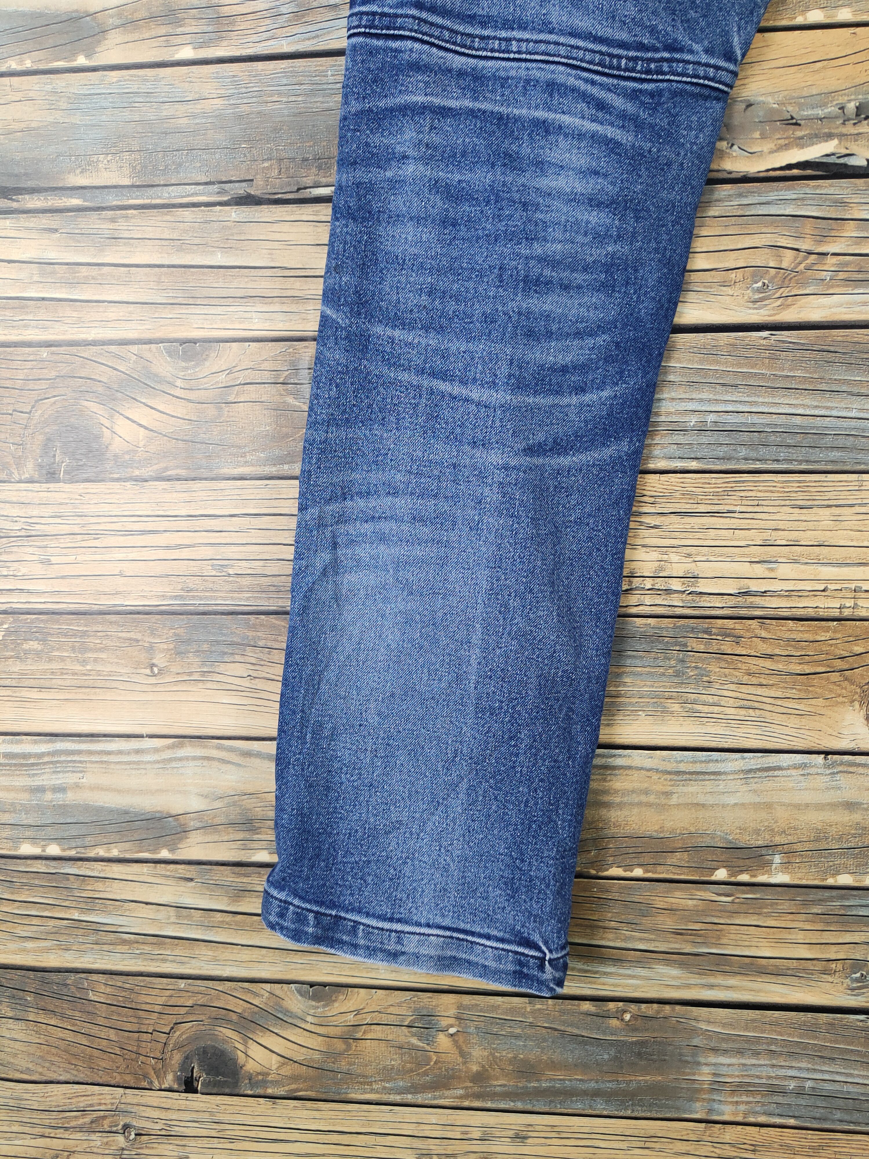 Japanese Brand FieldCore Dark Blue Distressed Ripped denim Jeans #W1960 Size US 32 / EU 48 - 9 Thumbnail
