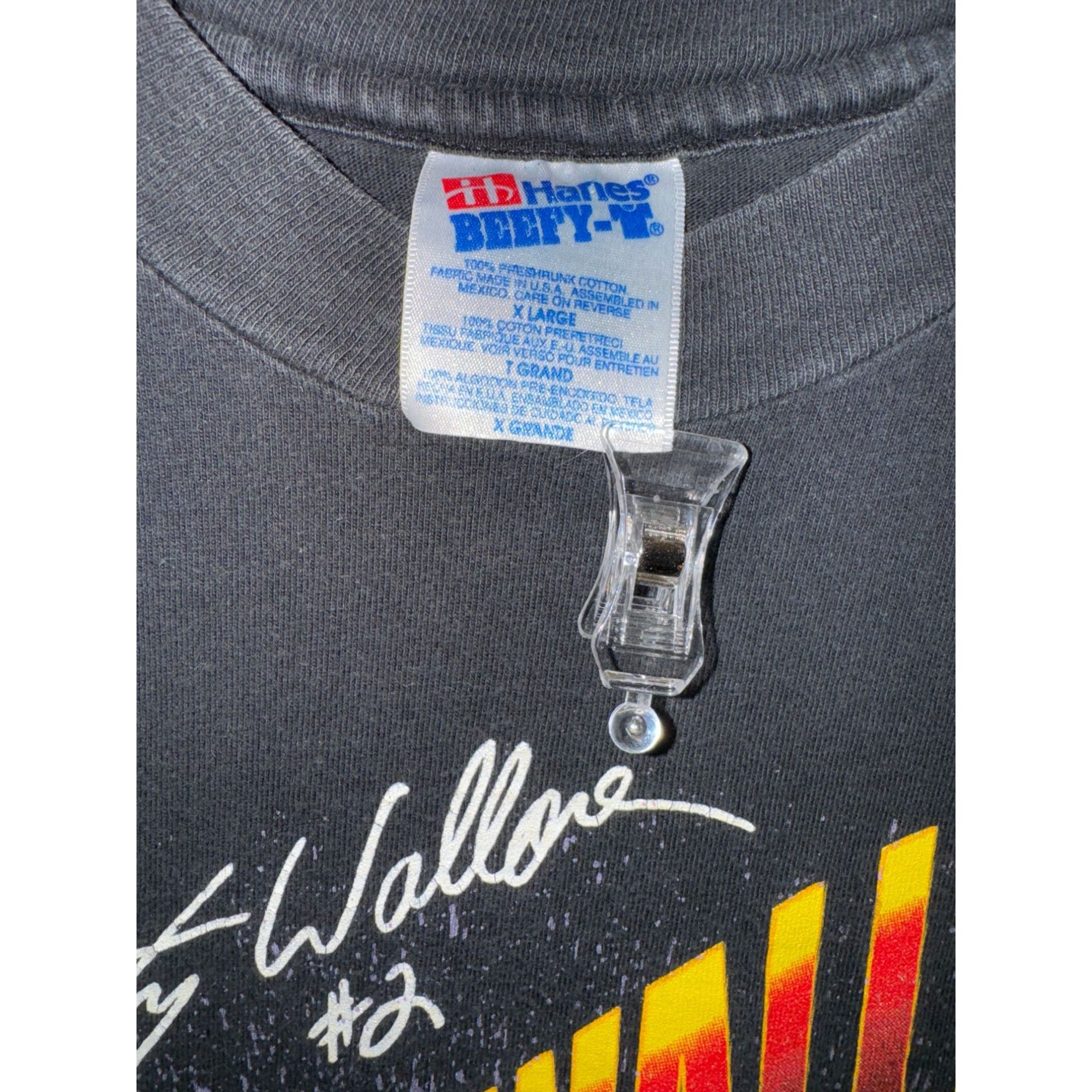 NASCAR × Vintage Vintage Rusty Wallace Shirt NASCAR Graphic Tee 1990s Size US XL / EU 56 / 4 - 2 Thumbnail
