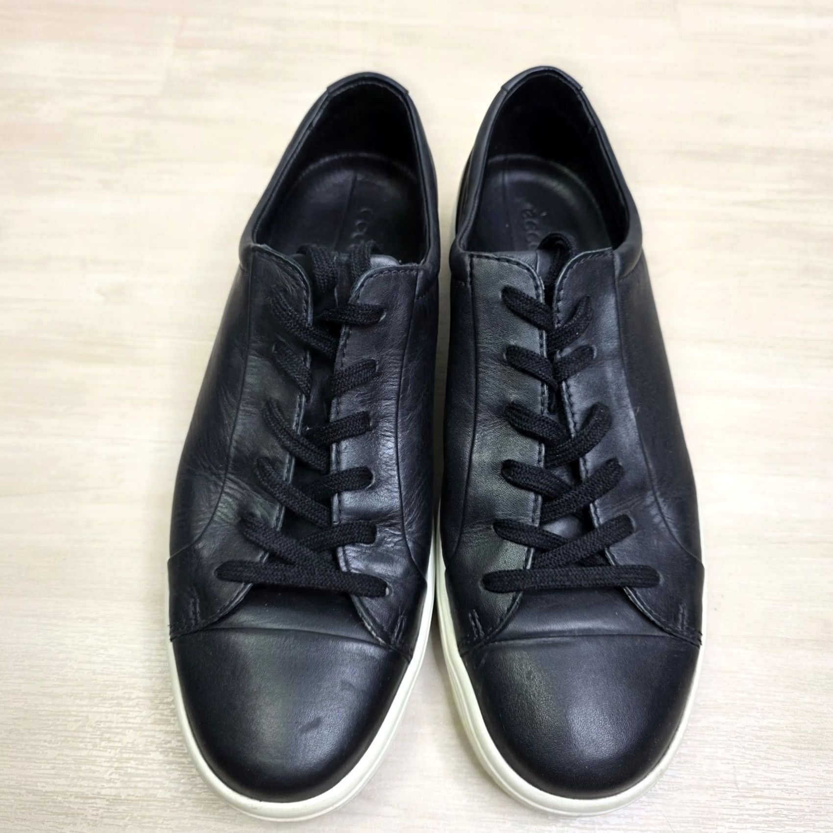 Ecco ECCO Soft 7 Mens Black Leather Low Top Sneakers Size 45 EU 11-11.5 US Size US L / EU 52-54 / 3 - 3 Thumbnail