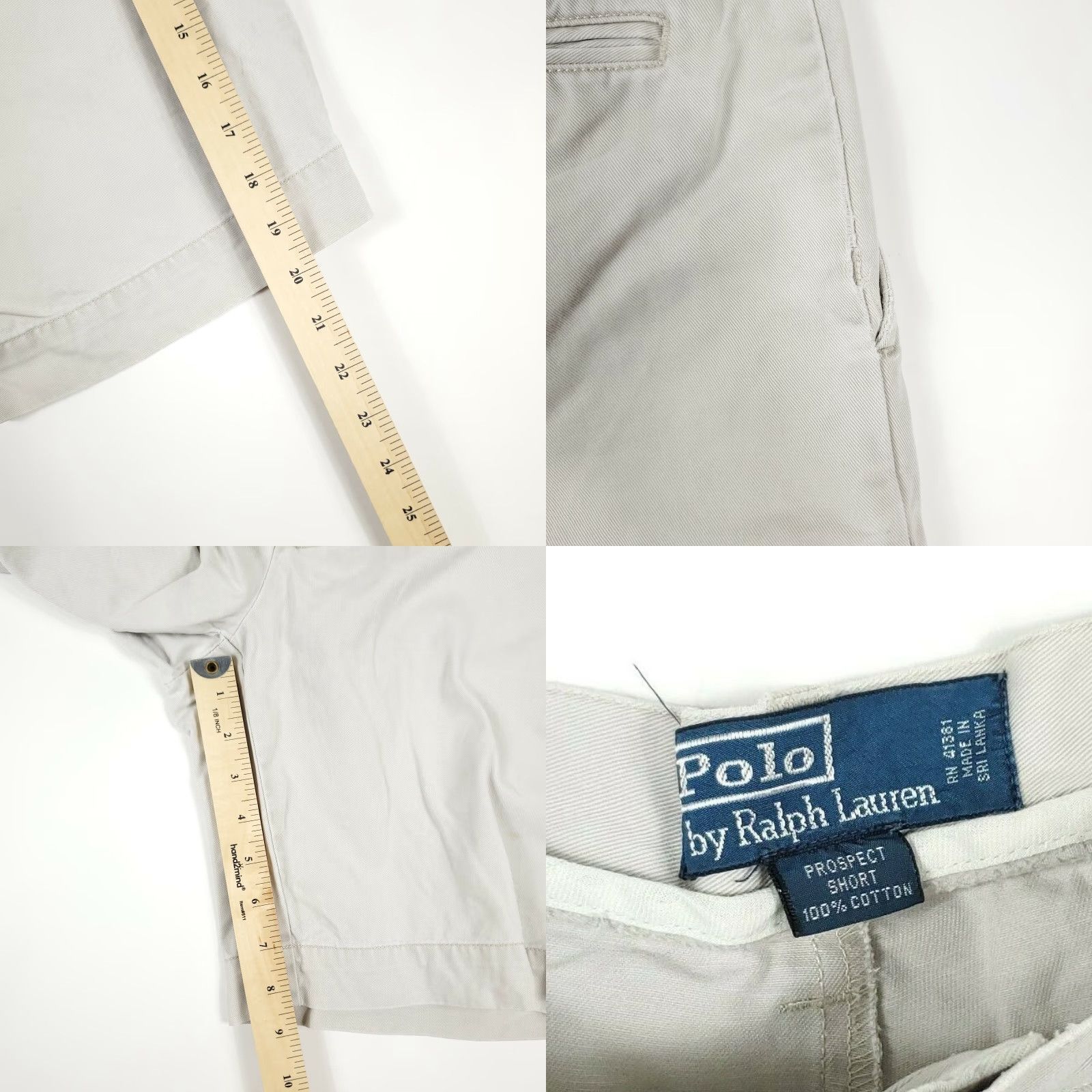 Polo Ralph Lauren VINTAGE Polo Ralph Lauren Chino Shorts Men Size 33 Casual Flat Front Beige Damaged Size US XS / EU 42 / 0 - 8 Thumbnail