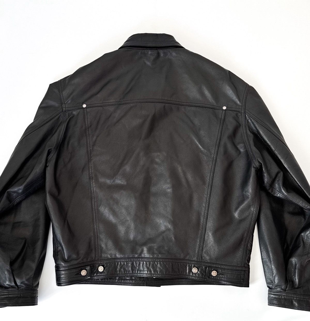 Versace Jeans Couture Vintage Versace Jeans Couture black leather jacket Medusa Size US L / EU 52-54 / 3 - 15 Thumbnail