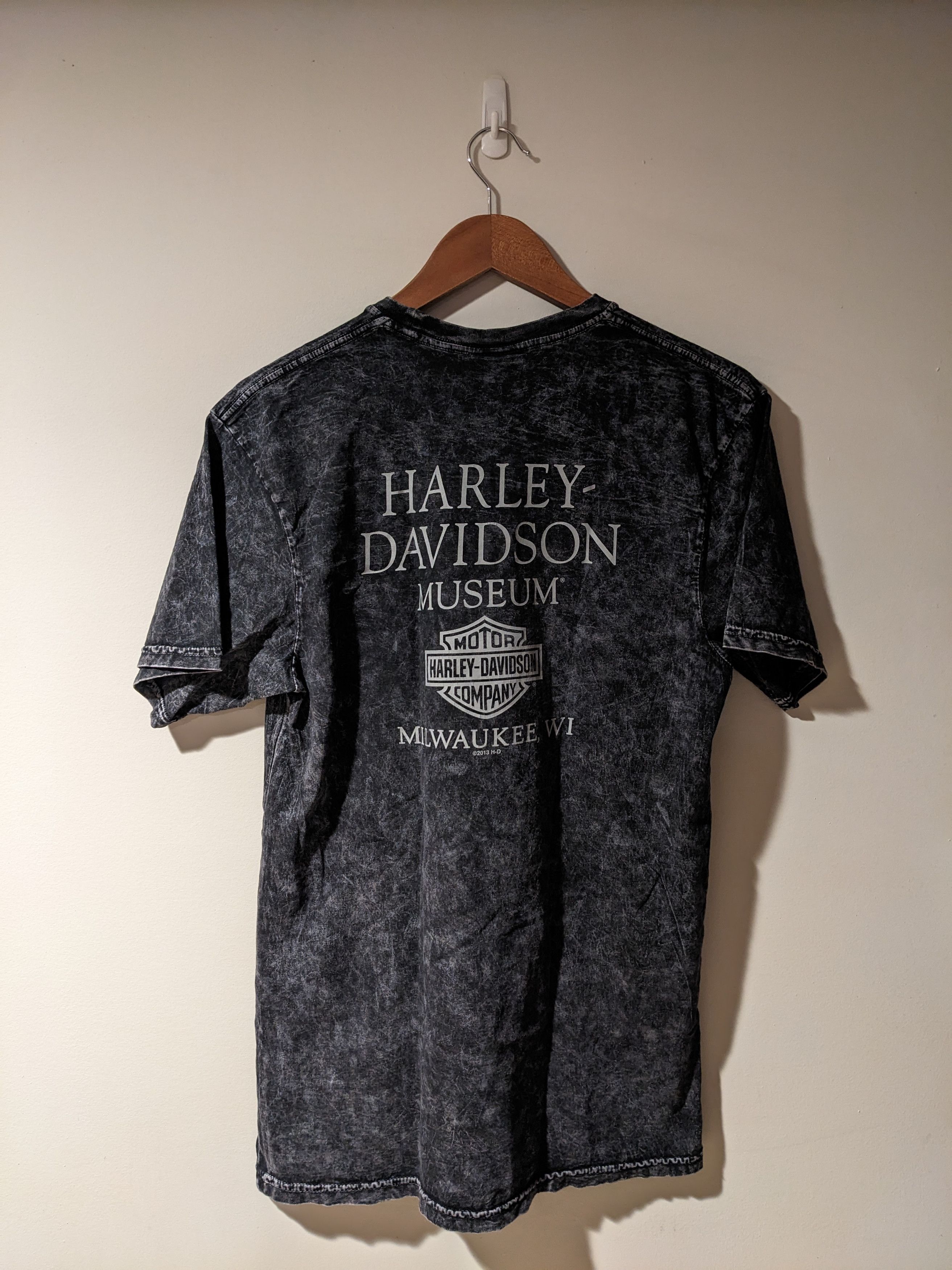 Harley Davidson × Vintage Vintage 2013 Harley Davidson Motorcycle Museum Skull T-Shirt Size US M / EU 48-50 / 2 - 5 Thumbnail