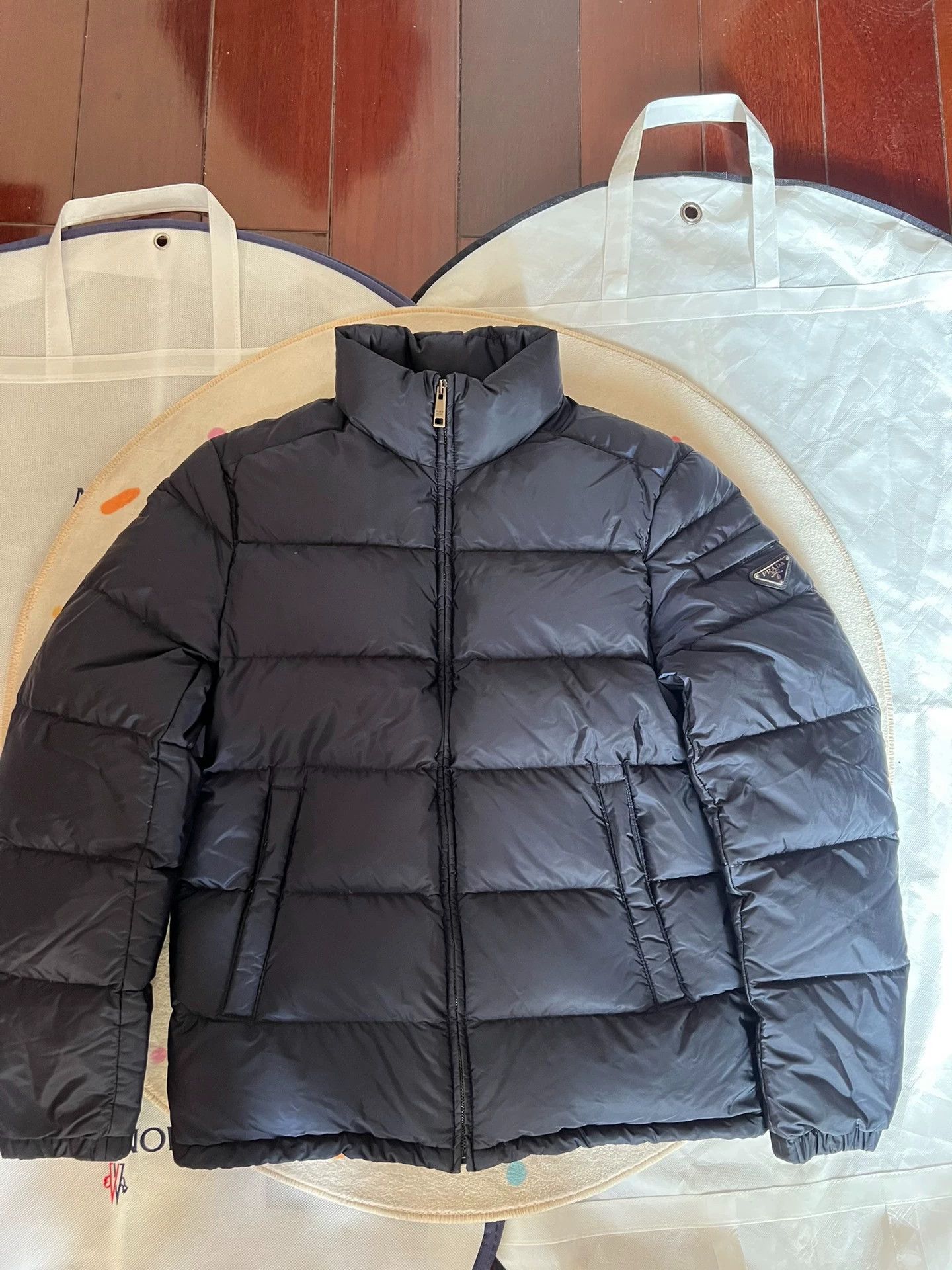 Prada Prada triangle logo down jacket, size 46, Size US M / EU 48-50 / 2 - 1 Thumbnail