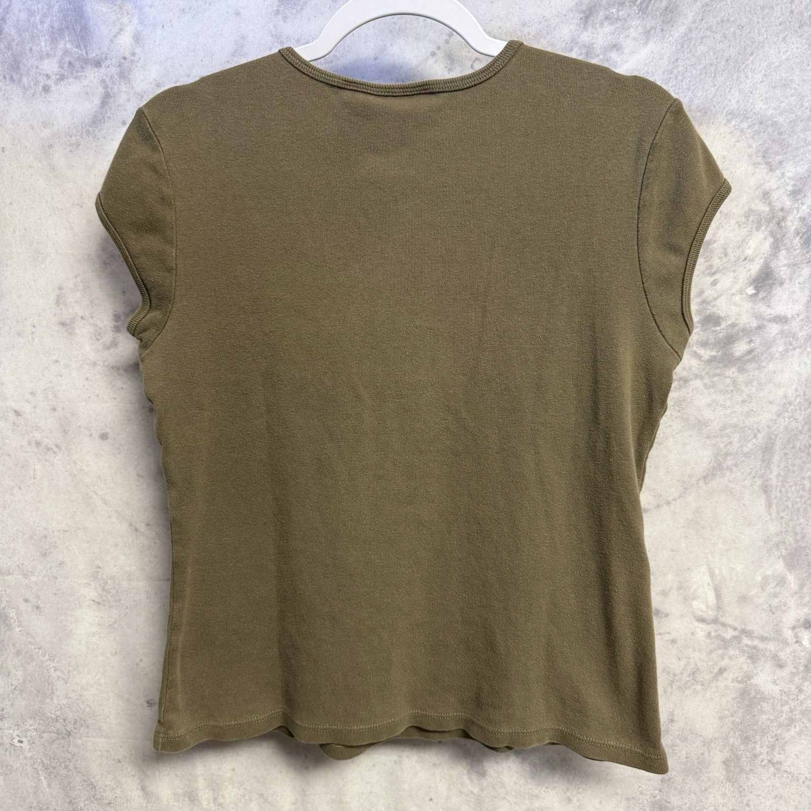 DKNY Vintage Y2K DKNY Jeans Womens XL Green Cap Sleeve 2000s Size XL / US 12-14 / IT 48-50 - 3 Thumbnail