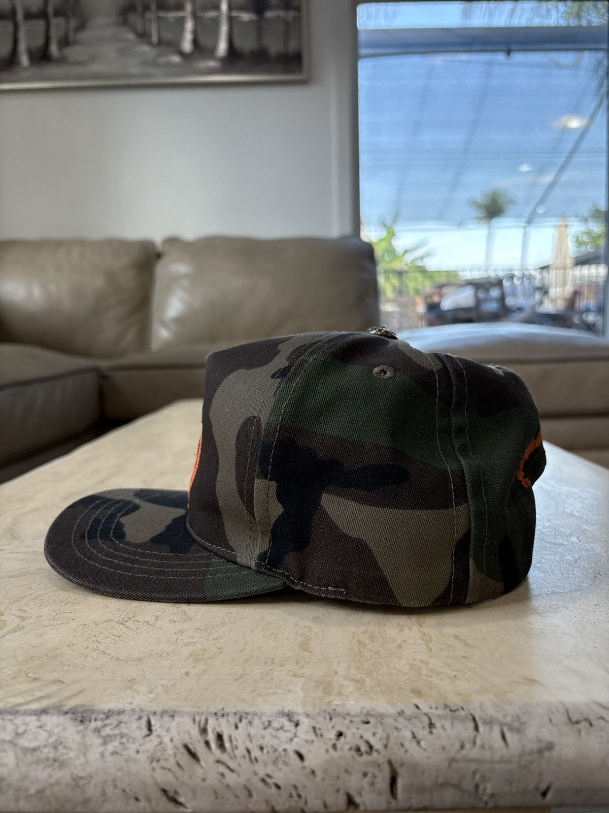 Chrome Hearts Chrome Hearts Camo CH Baseball Hat Size ONE SIZE - 2 Thumbnail