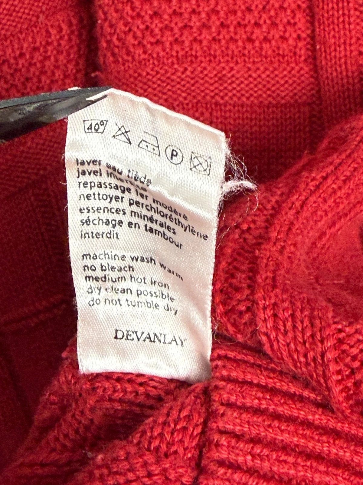 Lacoste Lacoste Red Knit Sweater Cotton Pullover Logo Classic Size US L / EU 52-54 / 3 - 5 Thumbnail