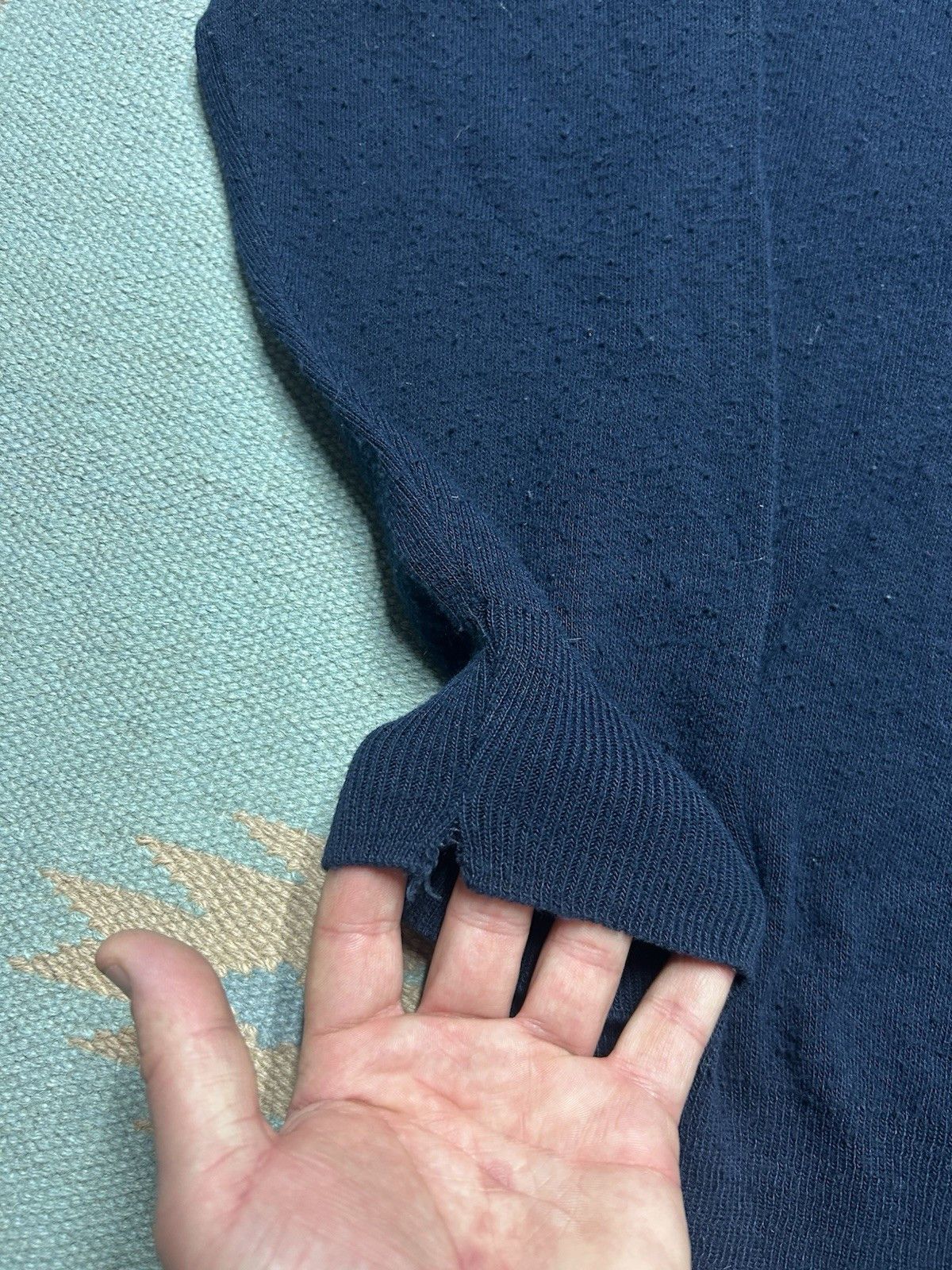 Vintage Vintage sweater v neck Blue Lake Michigan acrylic navy small Size US S / EU 44-46 / 1 - 2 Thumbnail
