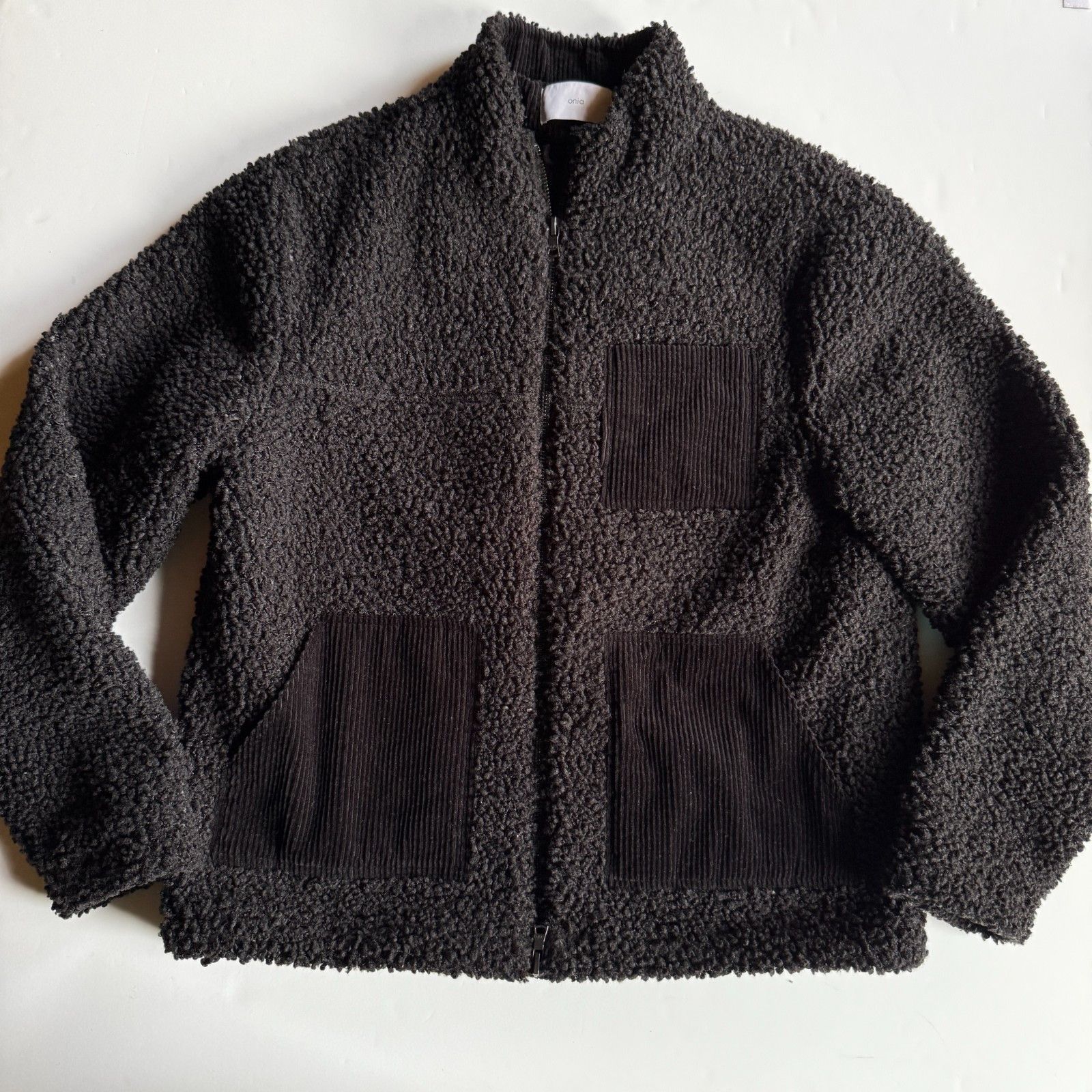 Onia ONIA Sherpa Jumbo Black Corduroy Jacket – Men's Large Size US L / EU 52-54 / 3 - 1 Thumbnail