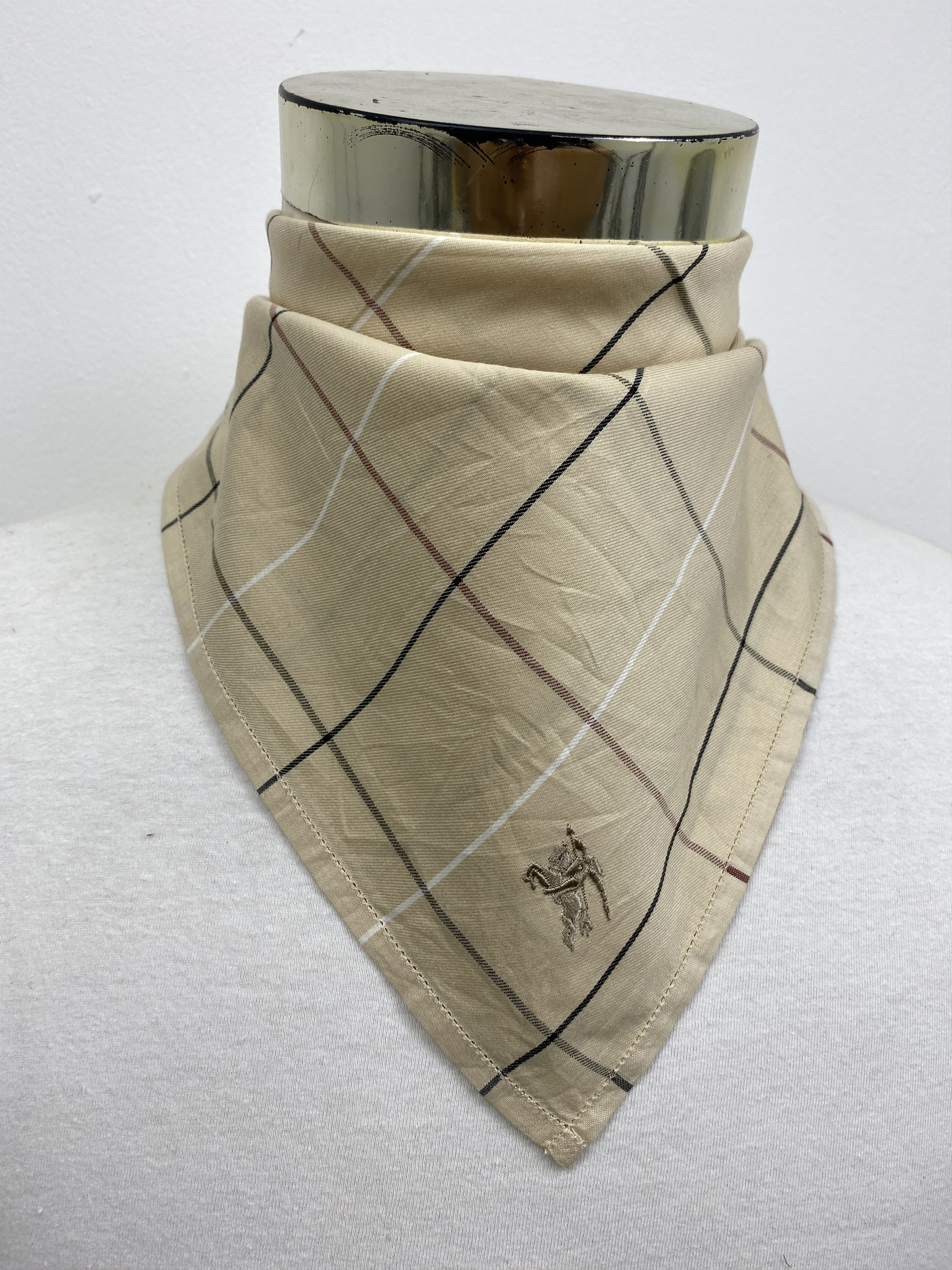 Burberry × Vintage Burberrys Handkerchief / Bandana / Neckerchief HKC0281 Size ONE SIZE - 2 Thumbnail