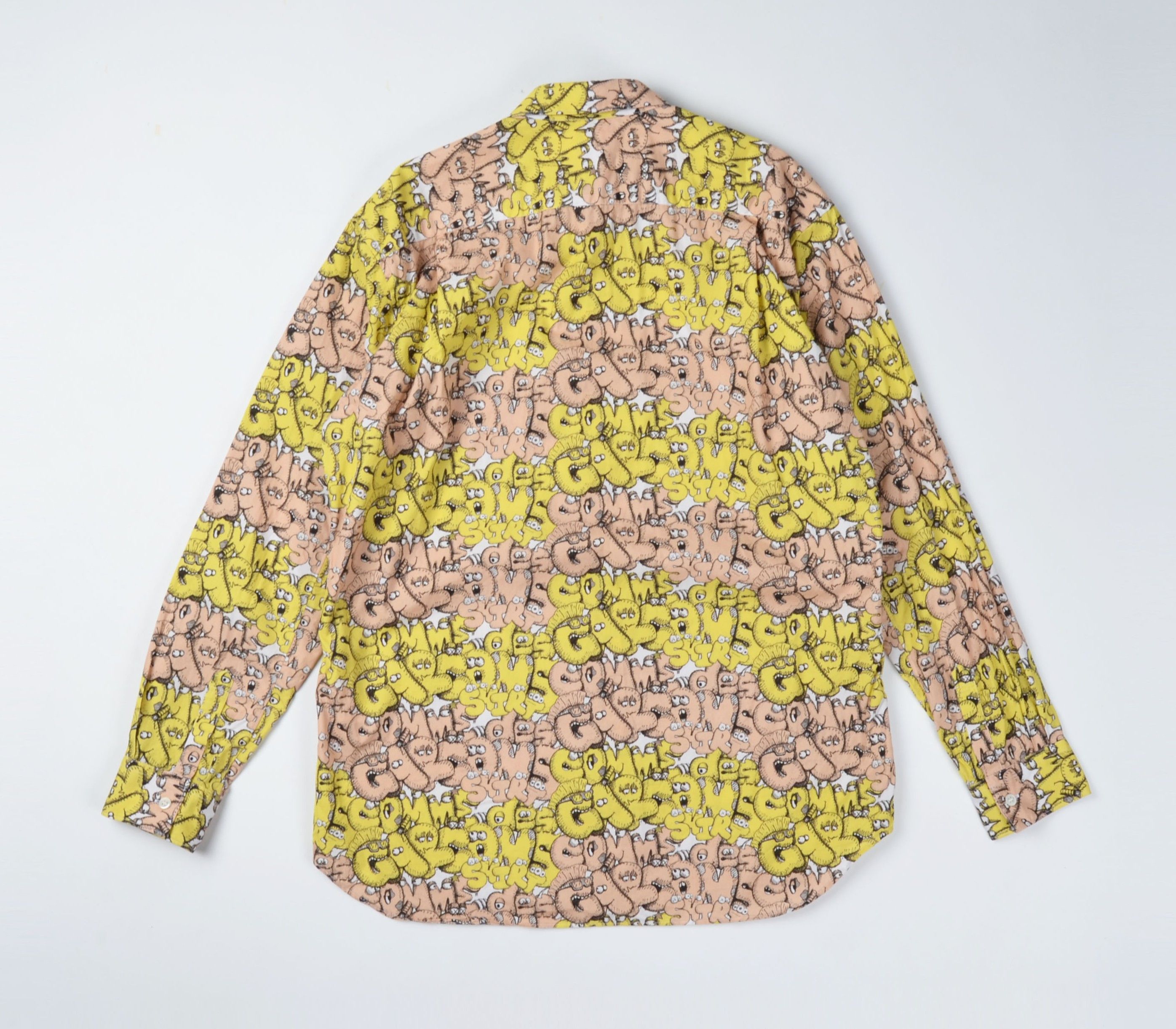 Comme des Garcons SHIRT × Kaws Comme des Garcons x Kaws Allover Print Long Sleeve Shirt Size US M / EU 48-50 / 2 - 7 Thumbnail