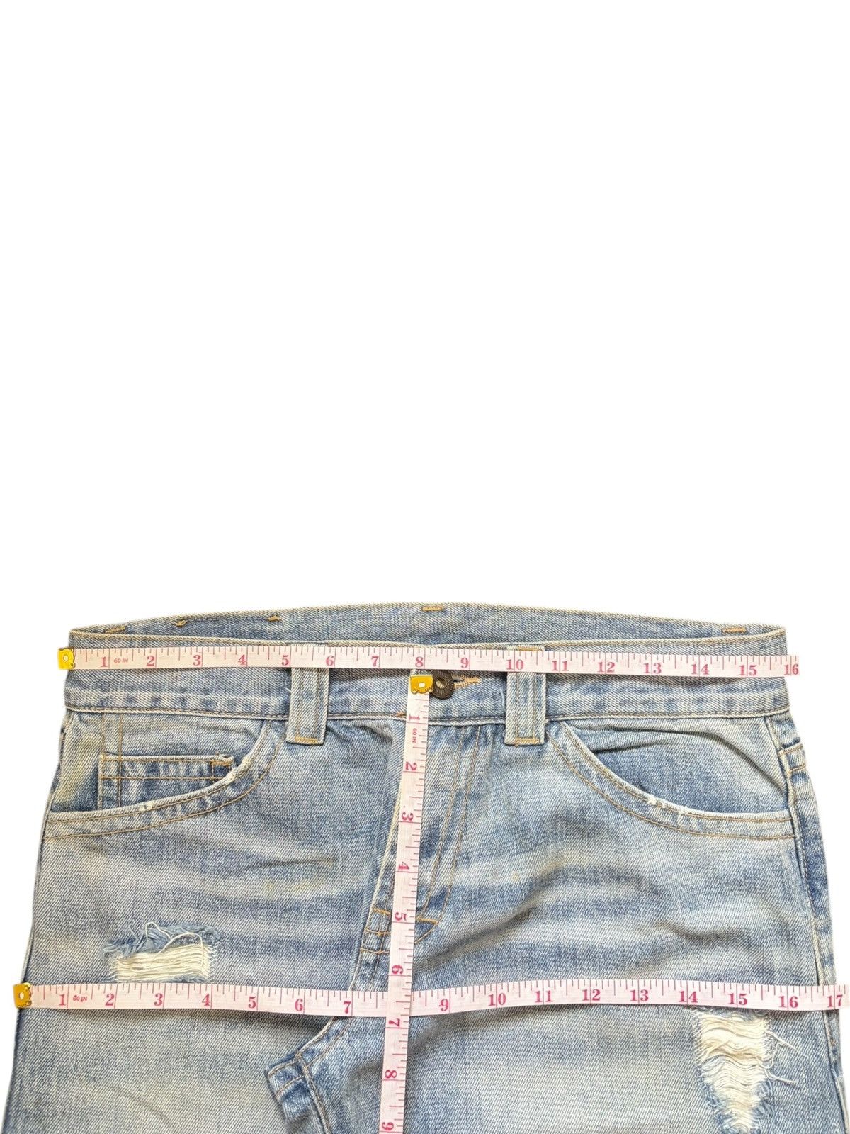 Fubu Vintage Coco Lulu Faded Wash Distress Baggy Jeans Size 31" - 6 Thumbnail