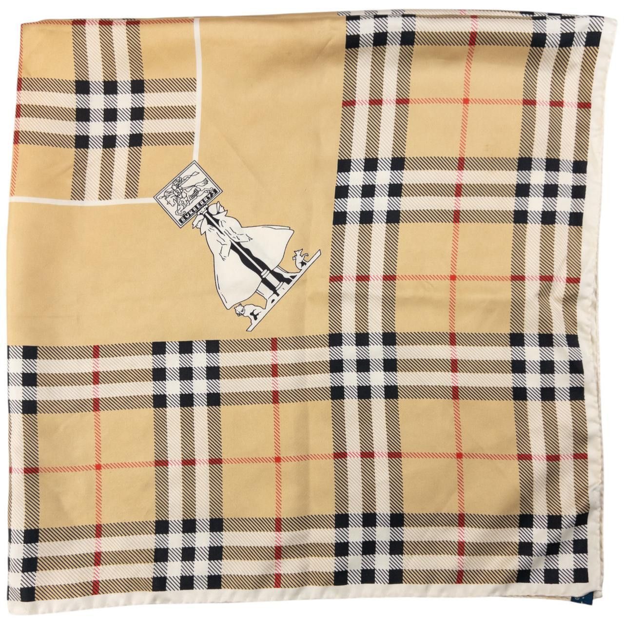 Burberry Vintage Burberry Nova Check Silk Scarf Size ONE SIZE - 4 Thumbnail