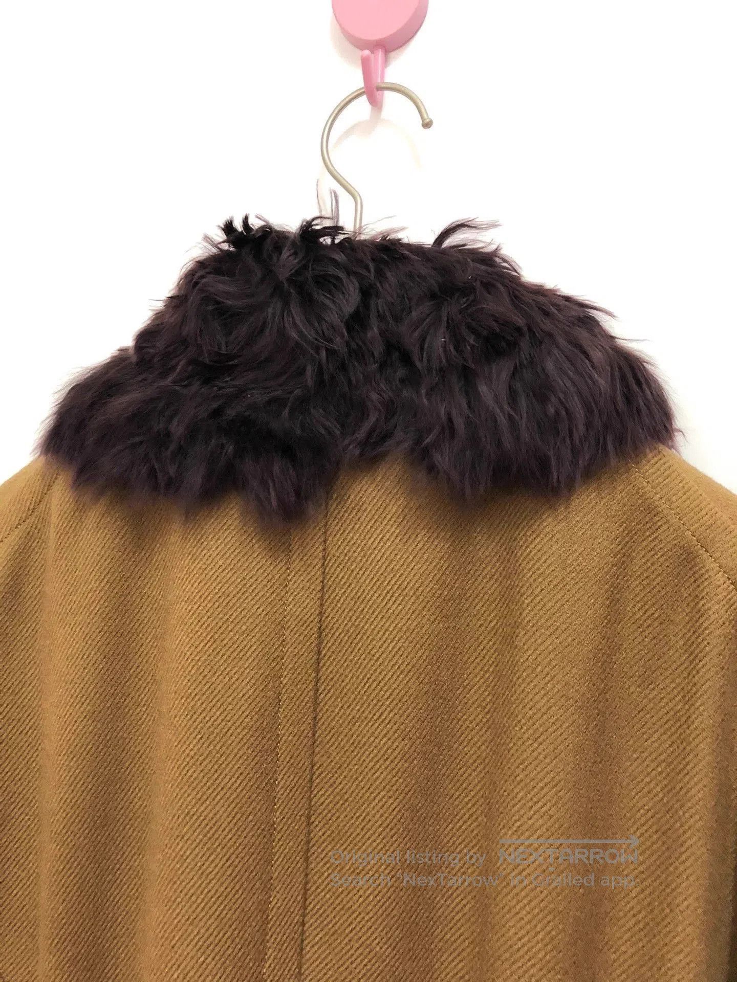 Takahiromiyashita The Soloist. Brown Fur Collar Button-Up Coat Size S. Size US S / EU 44-46 / 1 - 6 Thumbnail