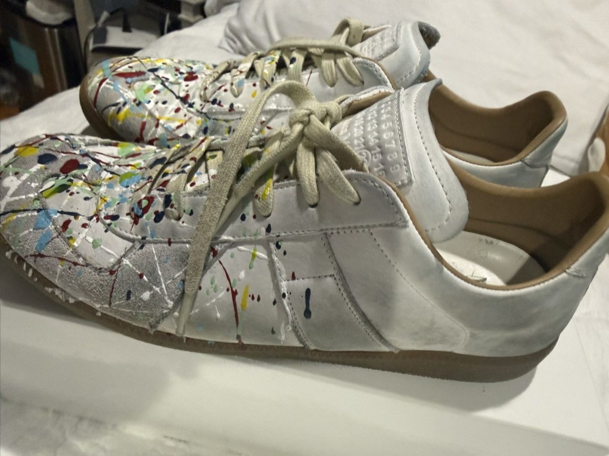 Maison Margiela Maison Margiela Paint Splatter White Size US 10.5 / EU 43-44 - 6 Thumbnail