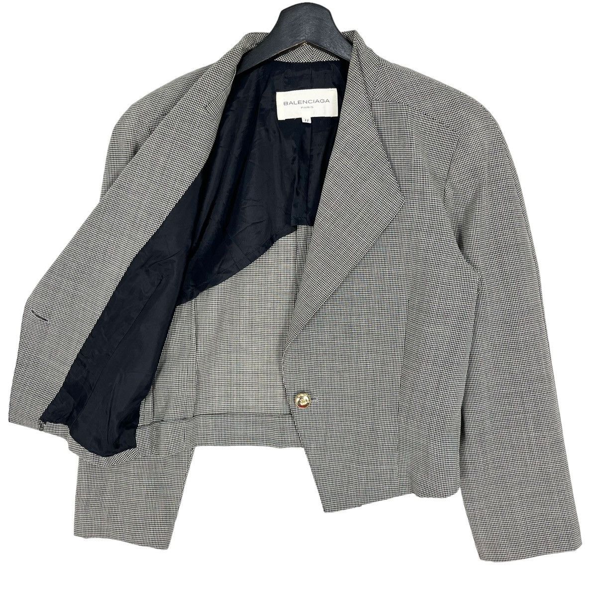 Balenciaga × Designer Balenciaga Cropped Short Single Button Women’s Blazer Jacket Size M / US 6-8 / IT 42-44 - 6 Thumbnail