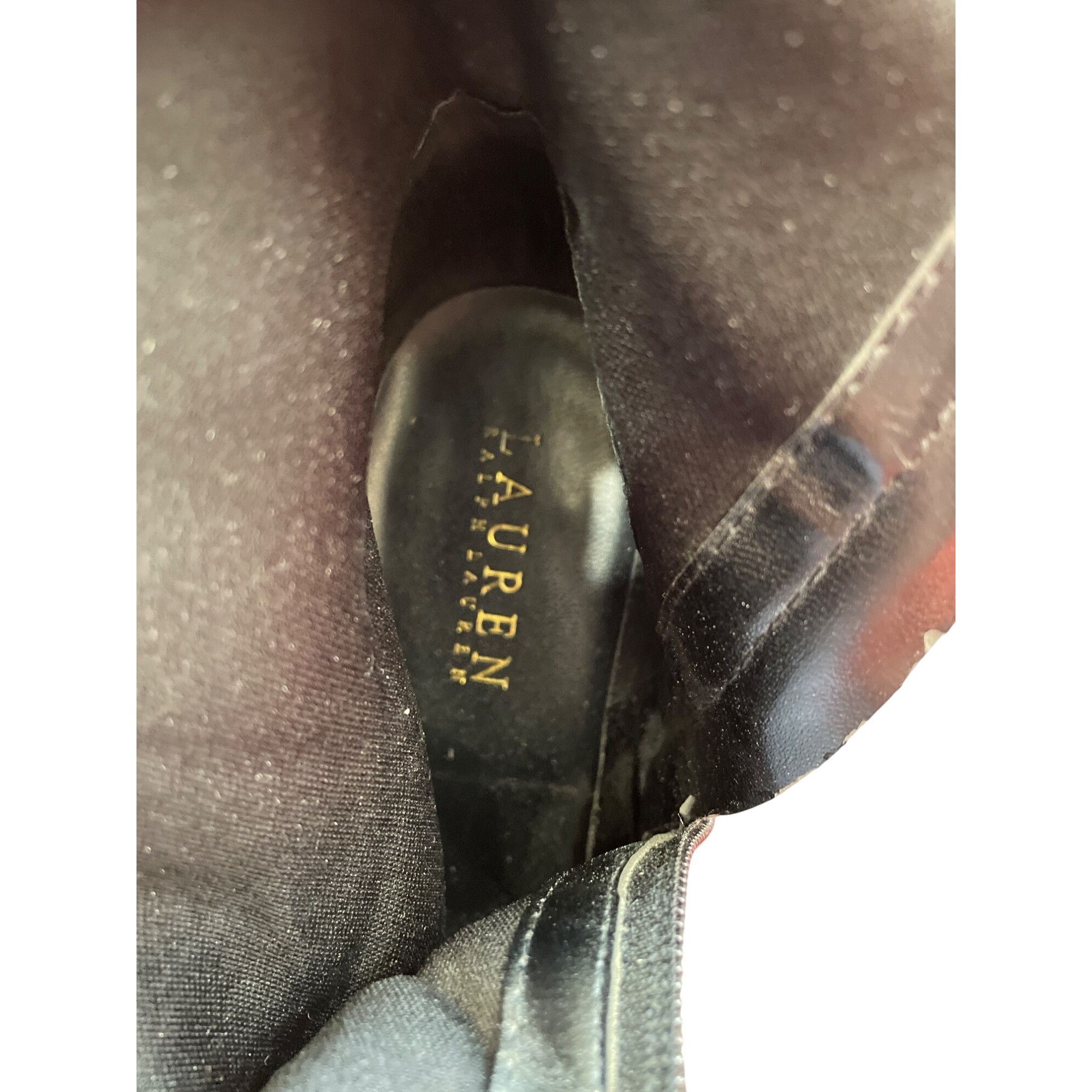 Ralph Lauren Ralph Lauren Womens Black Leather Knee-High Riding Boots Siz Size US 7 / IT 37 - 8 Thumbnail