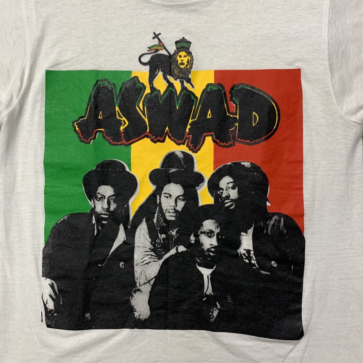 Band Tees × Vintage Vintage 80s ASWAD Reggae Band Tee Size US S / EU 44-46 / 1 - 2 Thumbnail