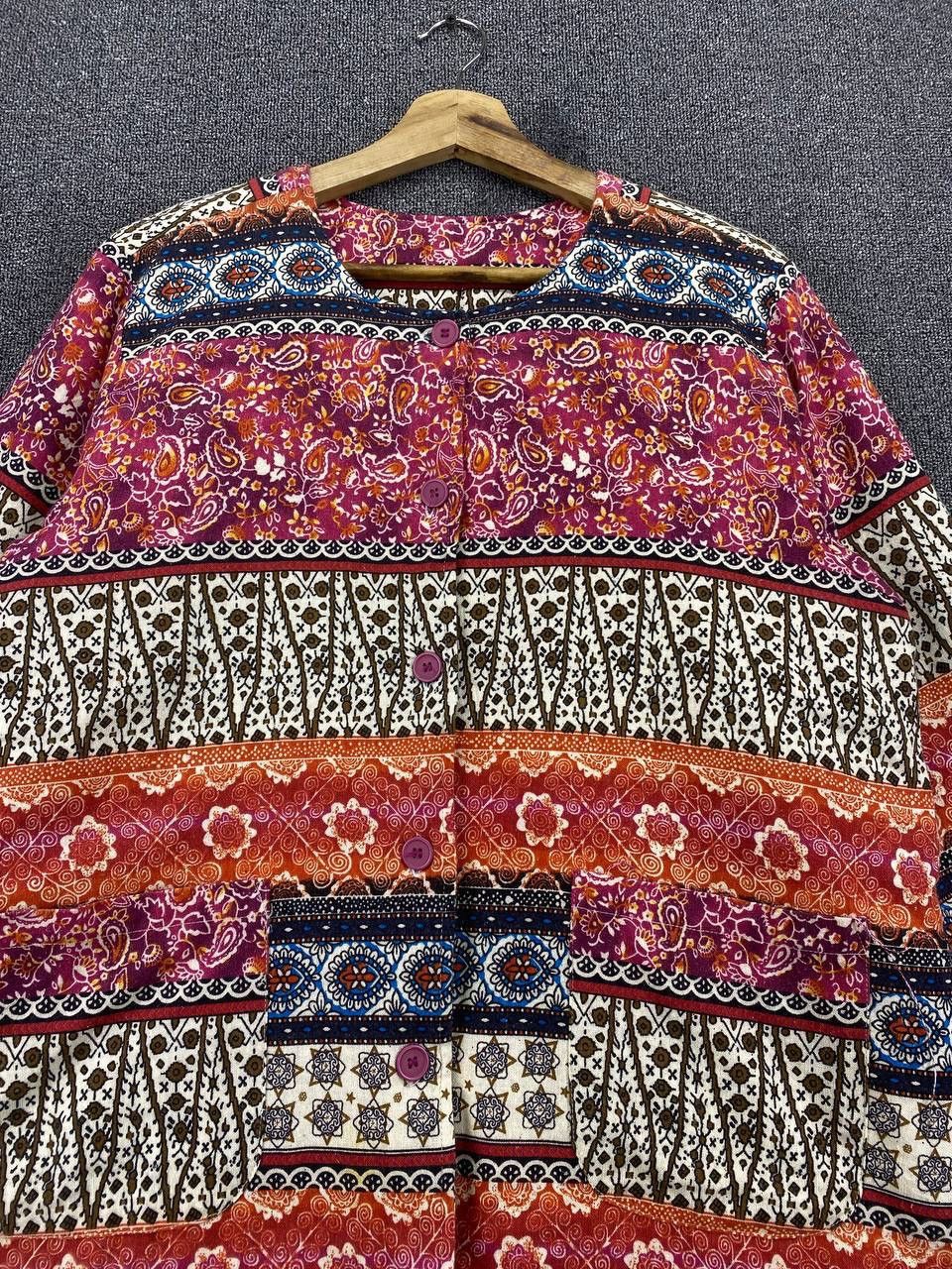 Japanese Brand Vintage Native x Navajo Paisleys Button Up Cardigan Jacket Size M / US 6-8 / IT 42-44 - 5 Thumbnail