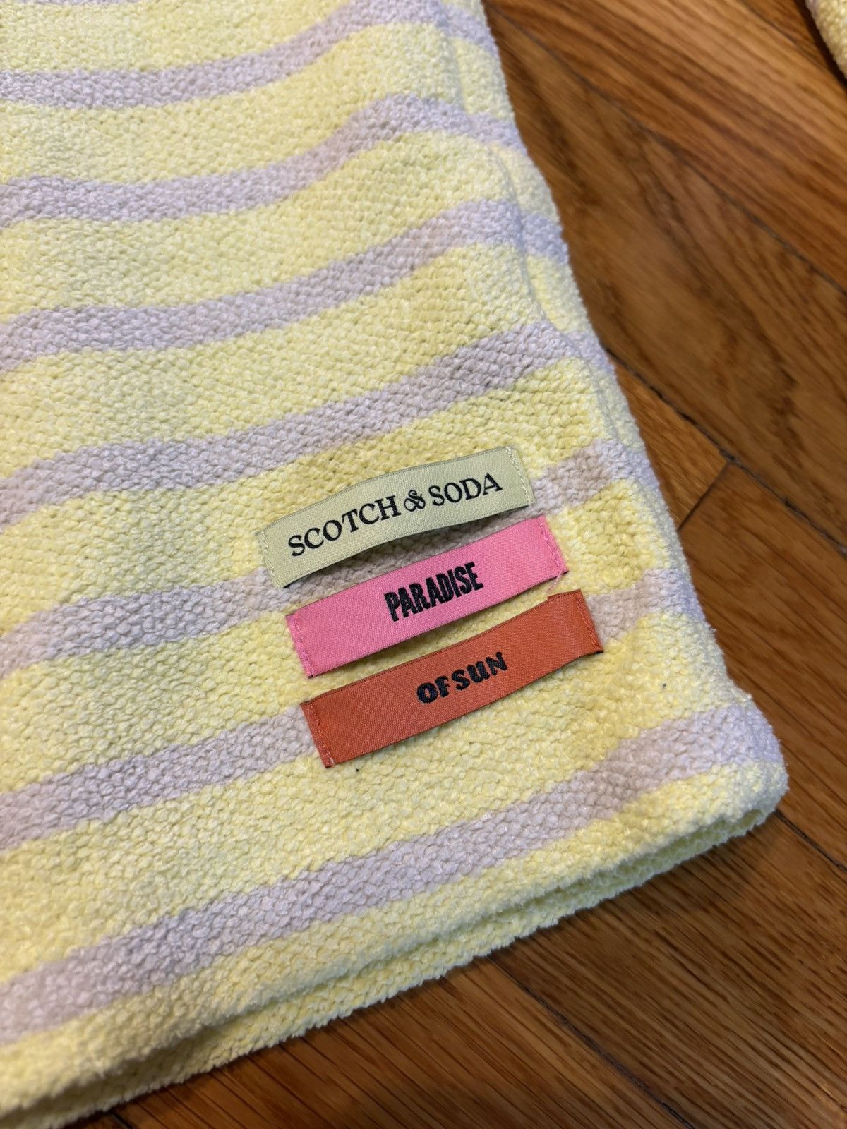 Scotch & Soda Scotch & Soda yellow/white striped sweater Size US XL / EU 56 / 4 - 5 Thumbnail