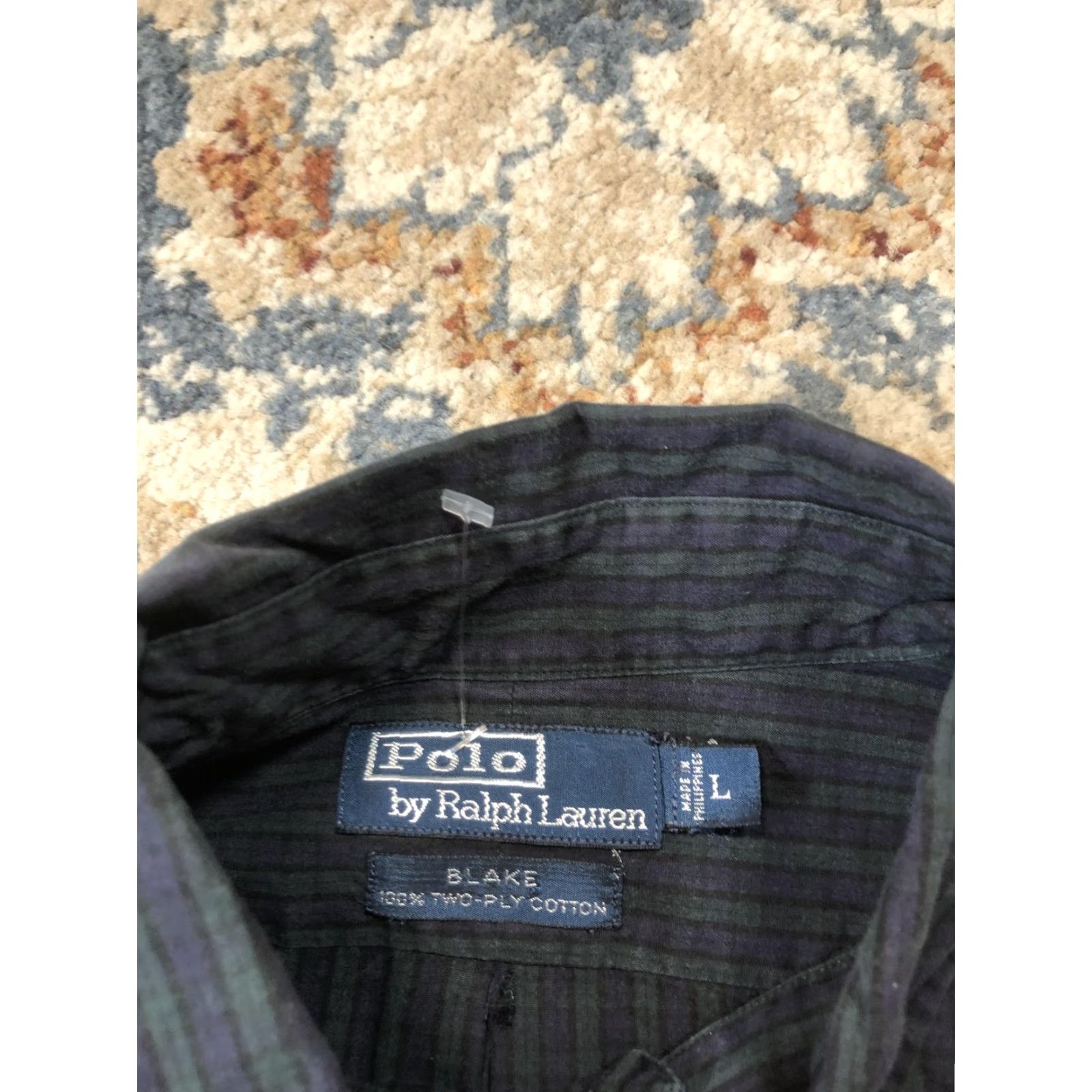 Polo Ralph Lauren Polo Ralph Lauren Shirt Mens Large Plaid Button-Down Blake Classic Dress Shirt Size 42R - 7 Thumbnail