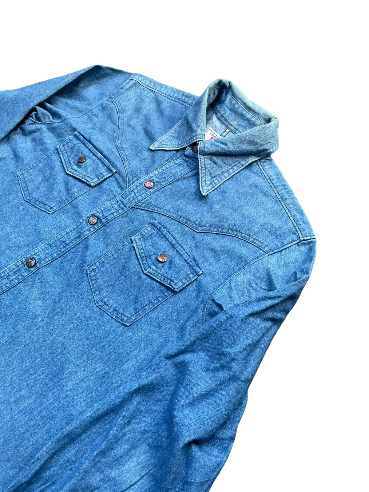 Acme Clothing Vintage Acme Western Denim Shirt Size US M / EU 48-50 / 2 - 2 Thumbnail