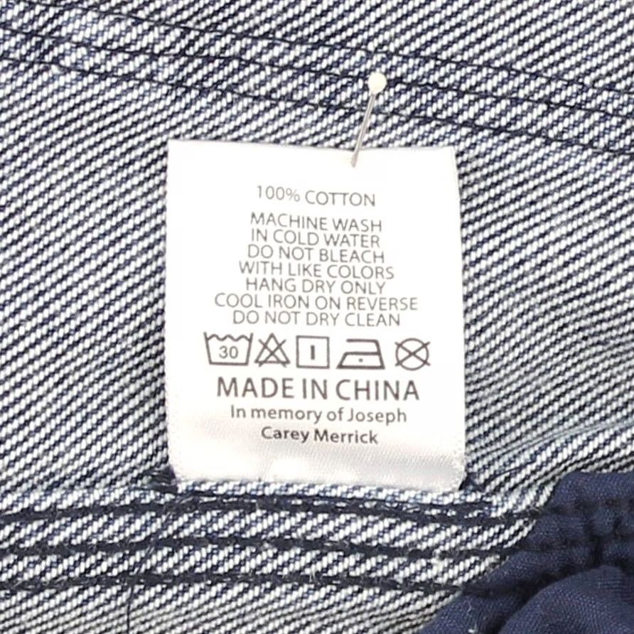 Brain Dead Brain Dead Utility Pants Women's Double Knee Stars Bleached Detailing Indigo Denim Cotton Size 42" / US 20 - 5 Thumbnail